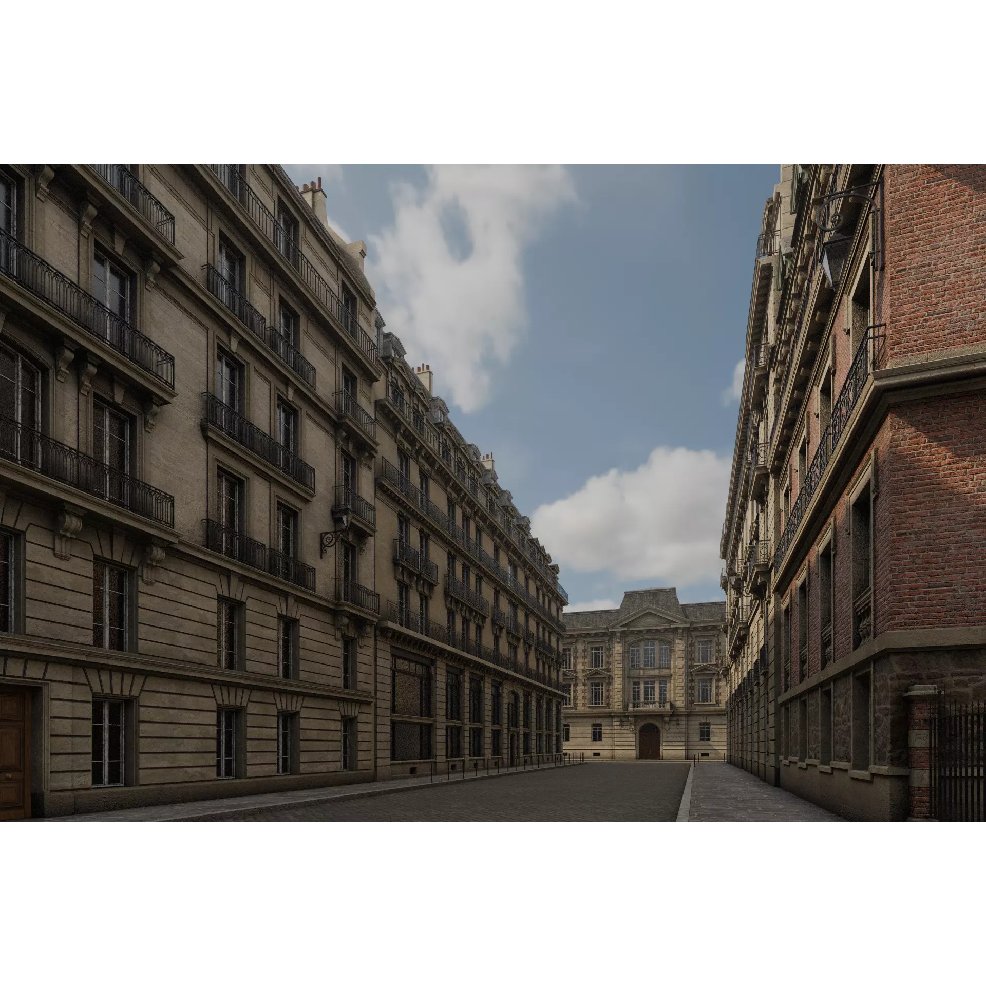 Paris Boulevard - Detailed Architectural 3D Model - View 24
