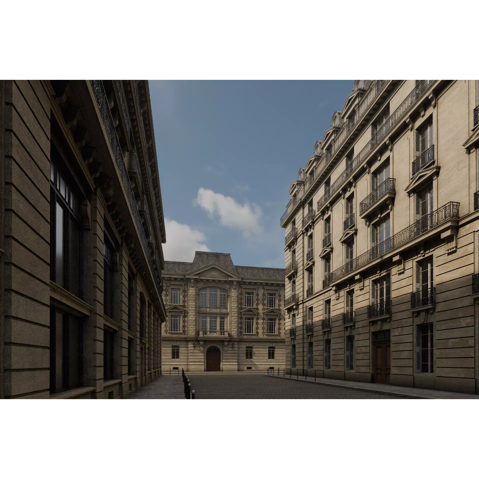 Paris Boulevard - Detailed Architectural 3D Model - View 25