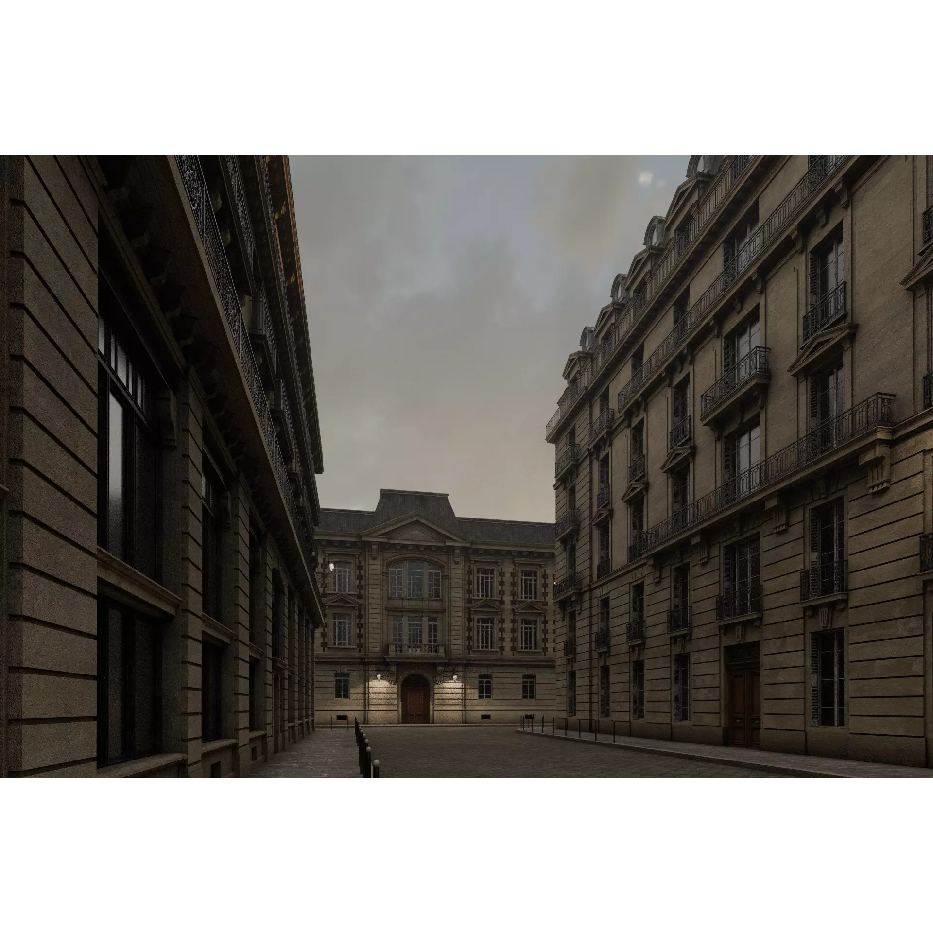 Paris Boulevard - Detailed Architectural 3D Model - View 26
