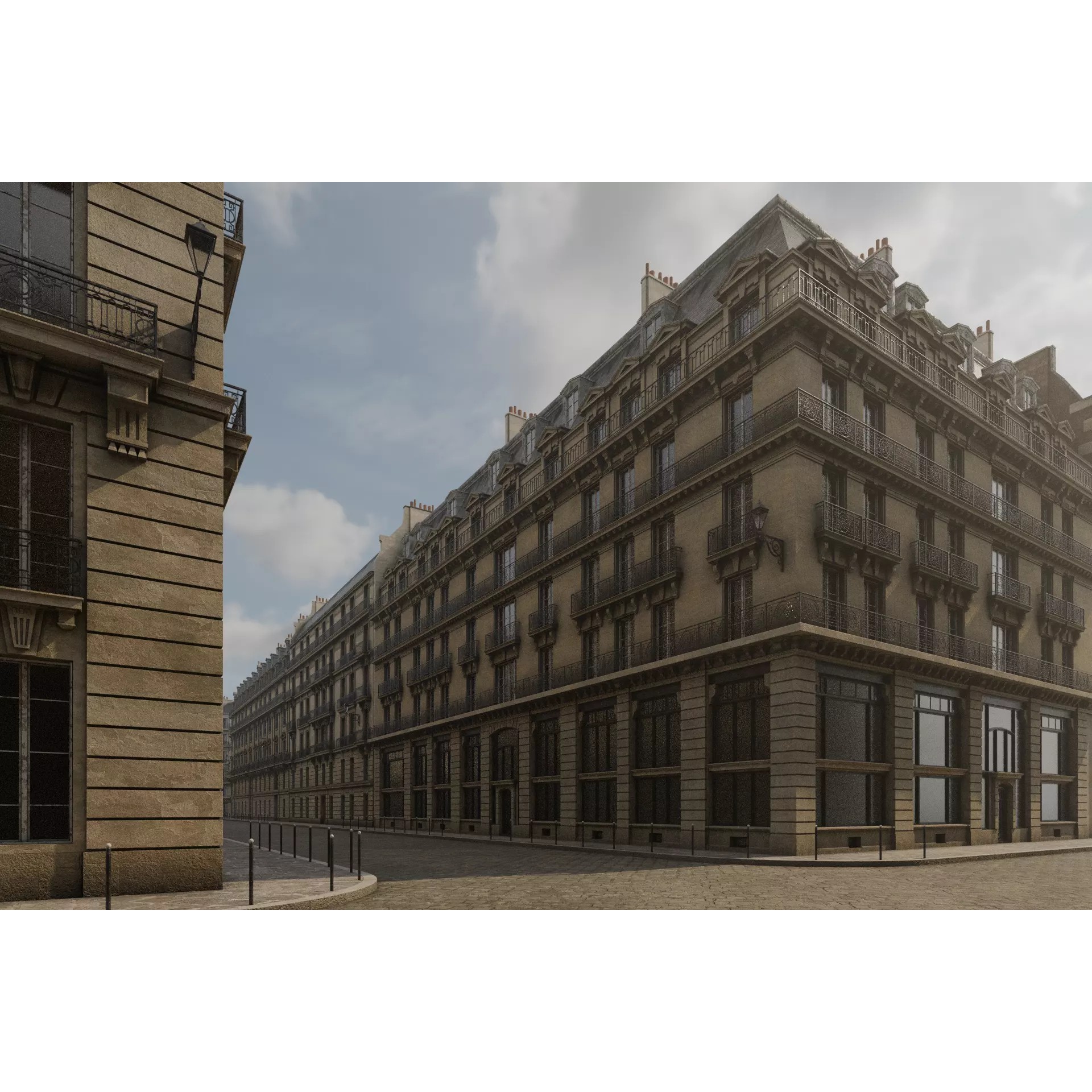 Paris Boulevard - Detailed Architectural 3D Model - View 29