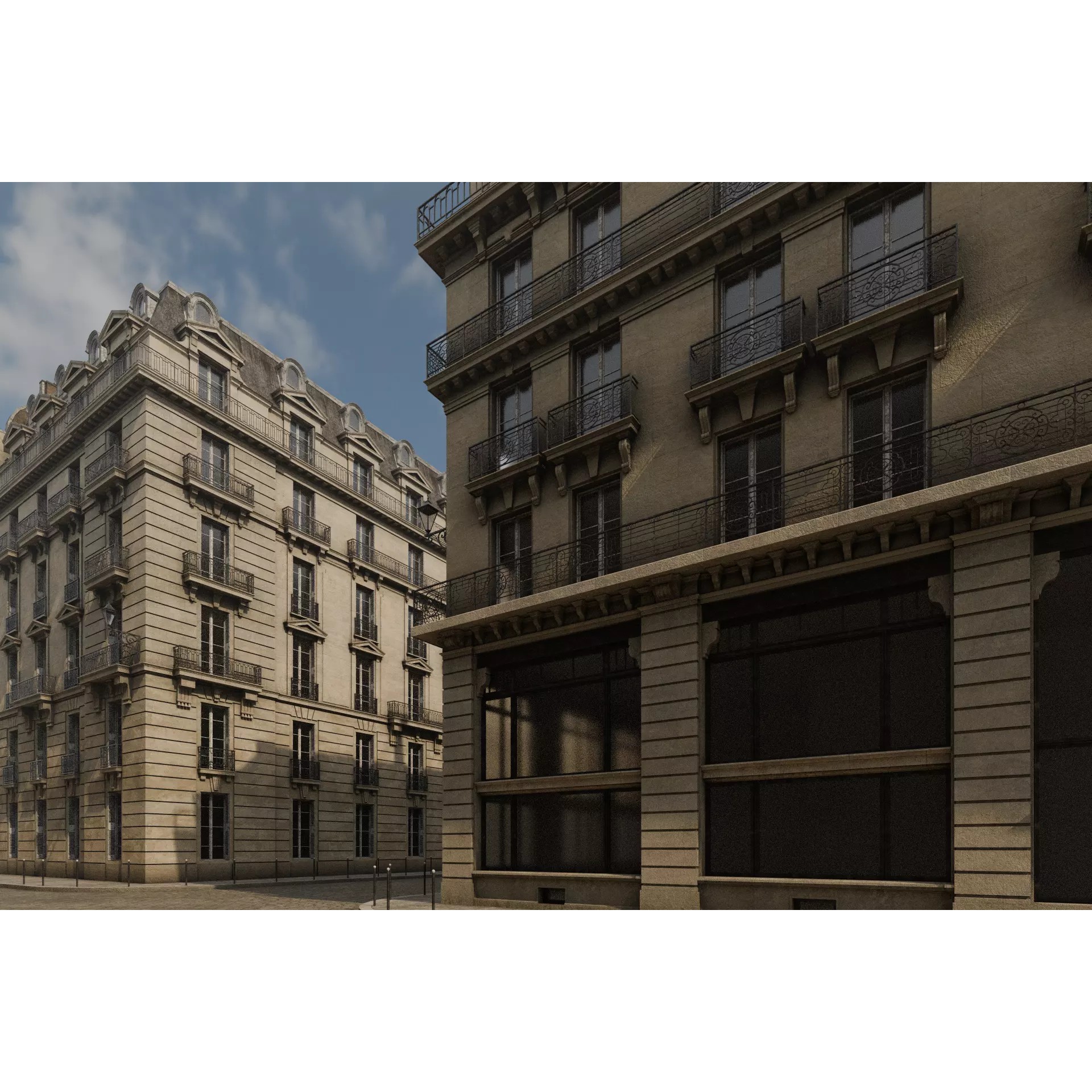 Paris Boulevard - Detailed Architectural 3D Model - View 30