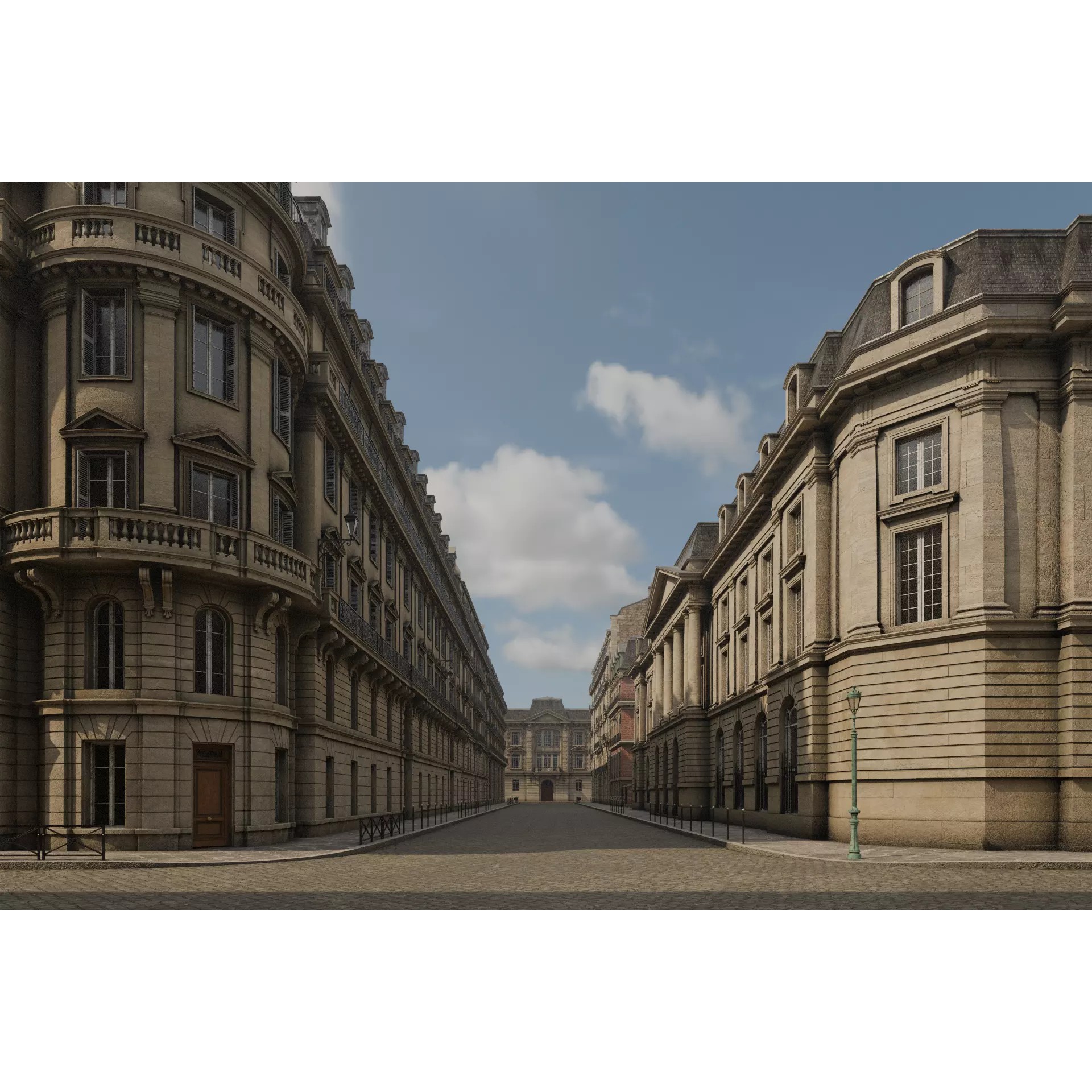 Paris Boulevard - Detailed Architectural 3D Model - View 32