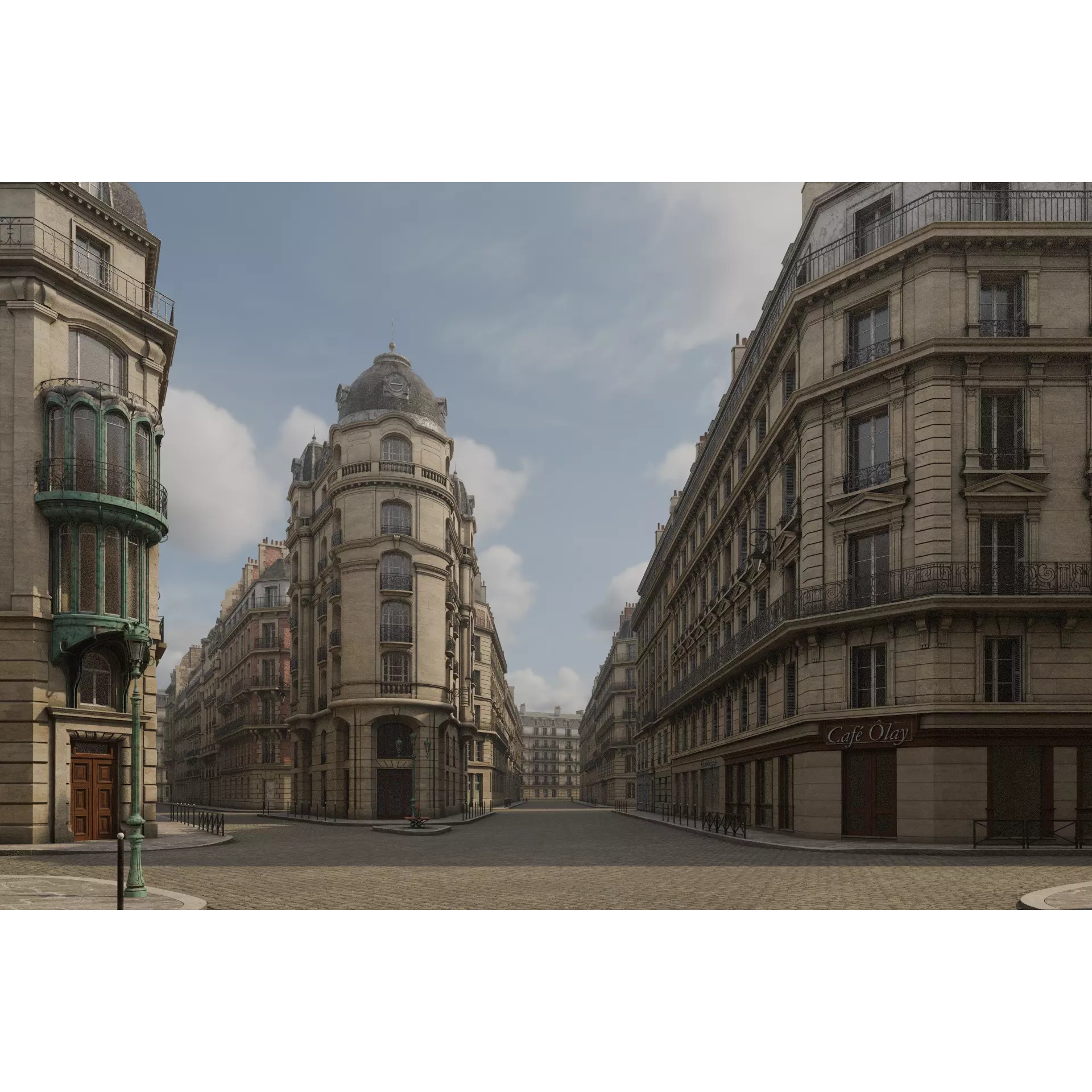 Paris Boulevard - Detailed Architectural 3D Model - View 33