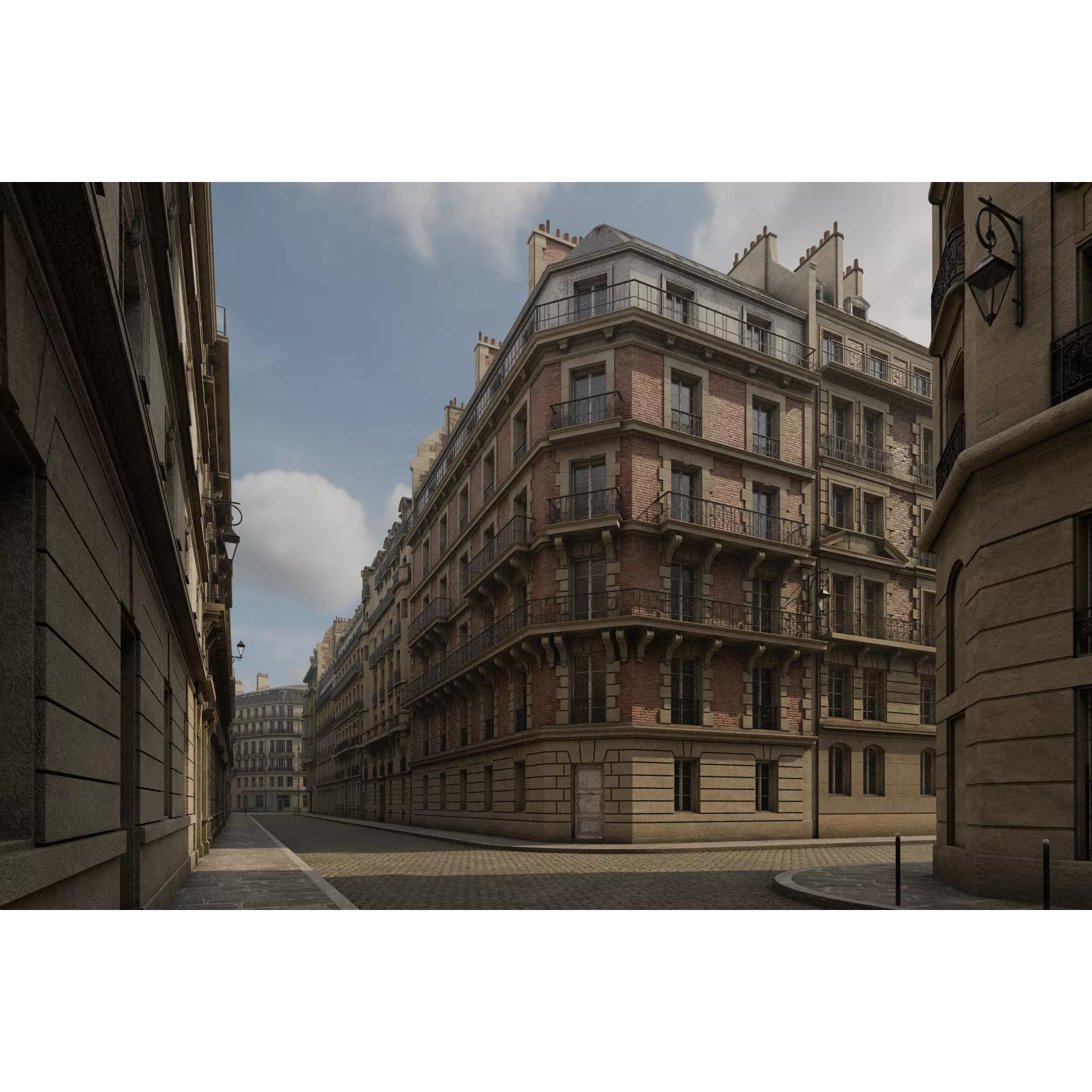 Paris Boulevard - Detailed Architectural 3D Model - View 34