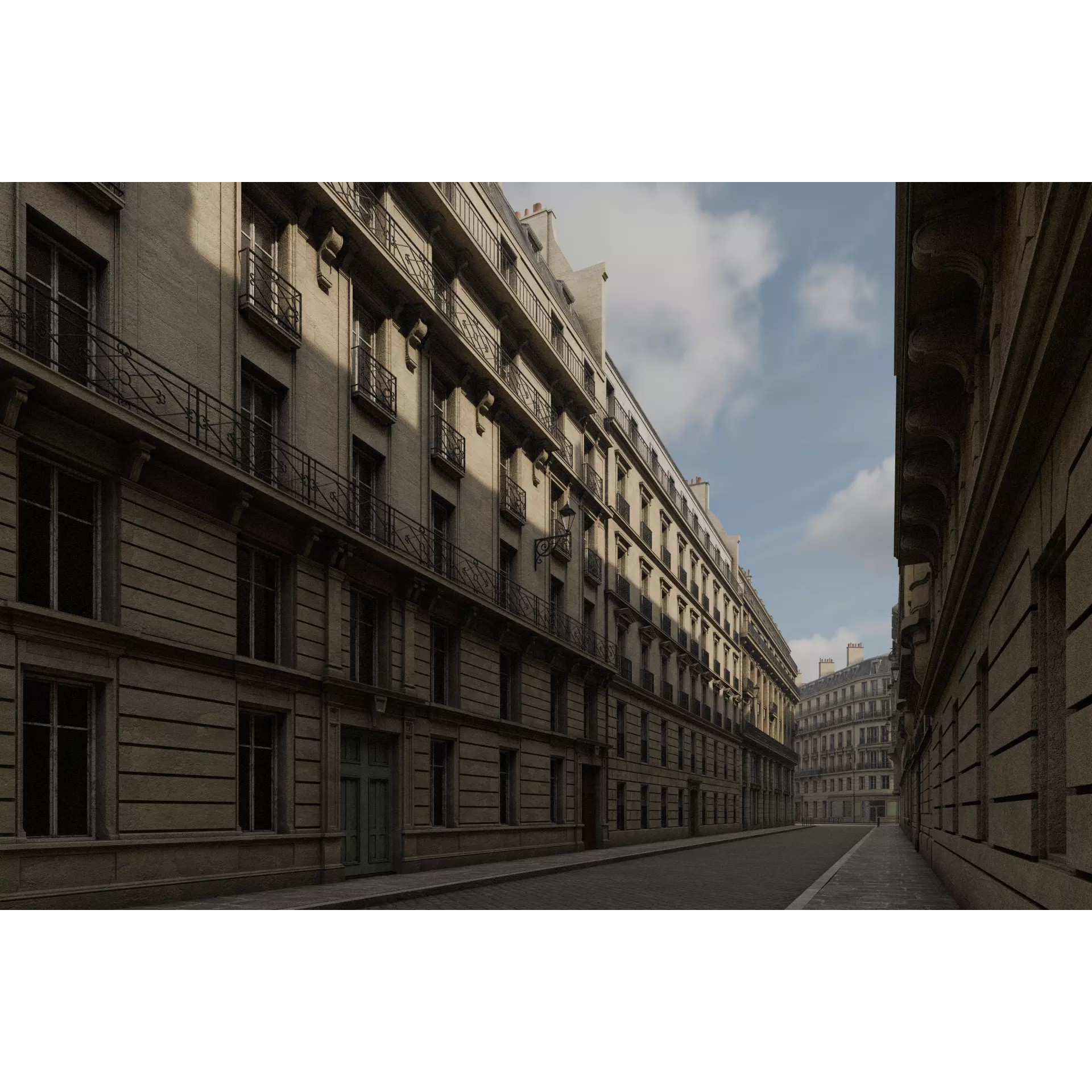 Paris Boulevard - Detailed Architectural 3D Model - View 37