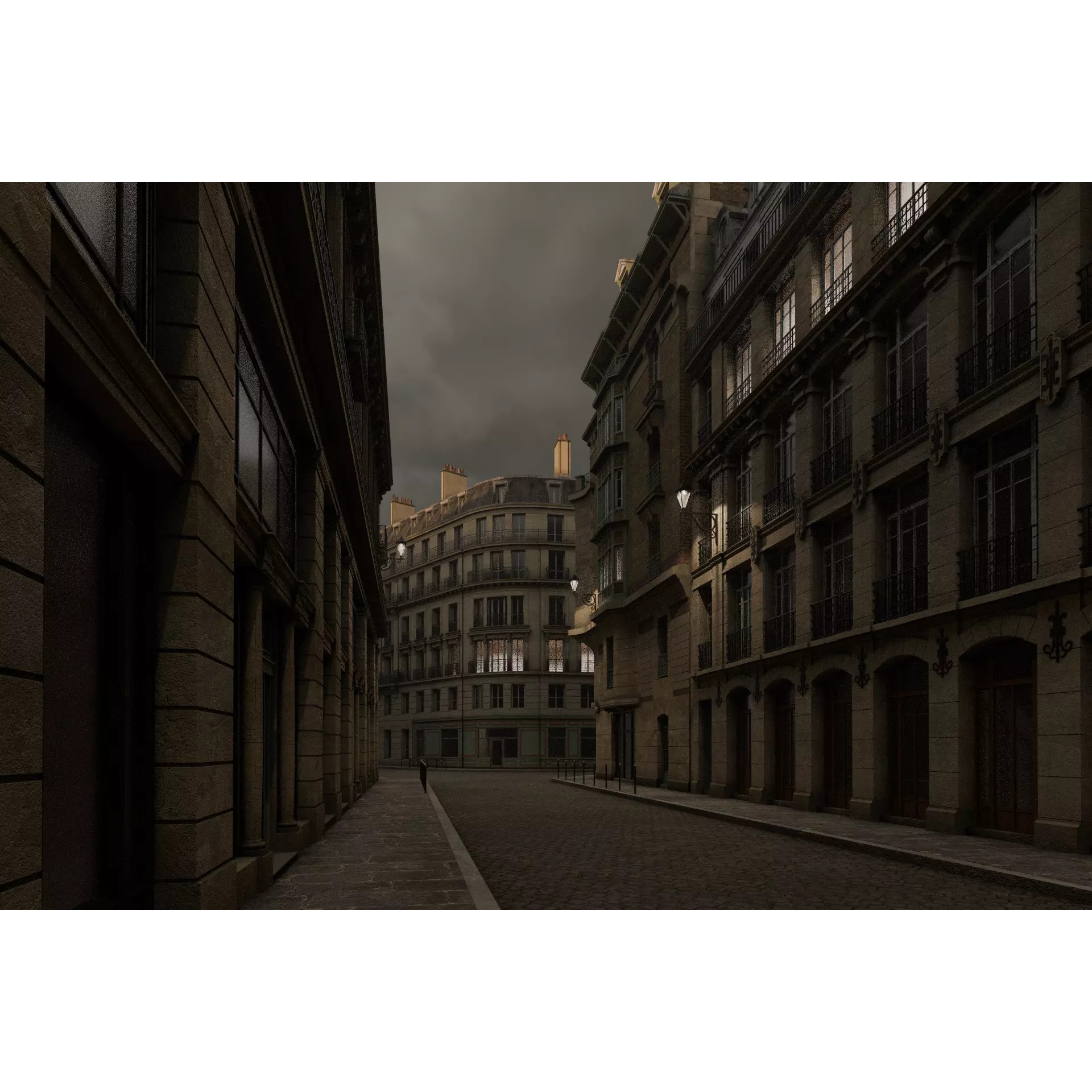 Paris Boulevard - Detailed Architectural 3D Model - View 39
