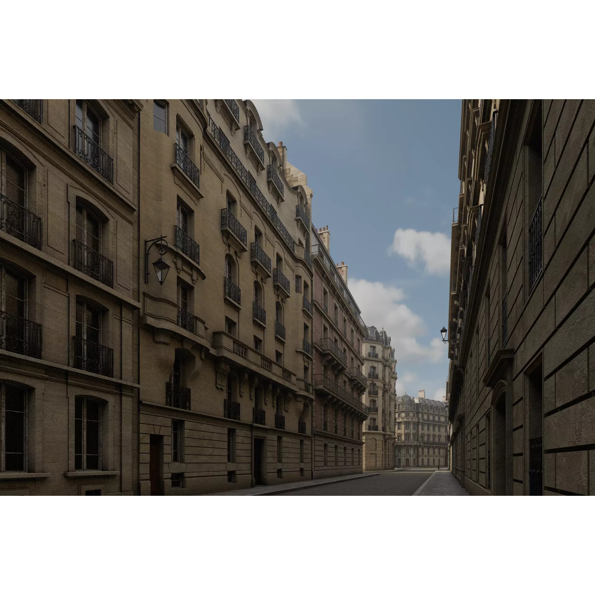 Paris Boulevard - Detailed Architectural 3D Model - View 40