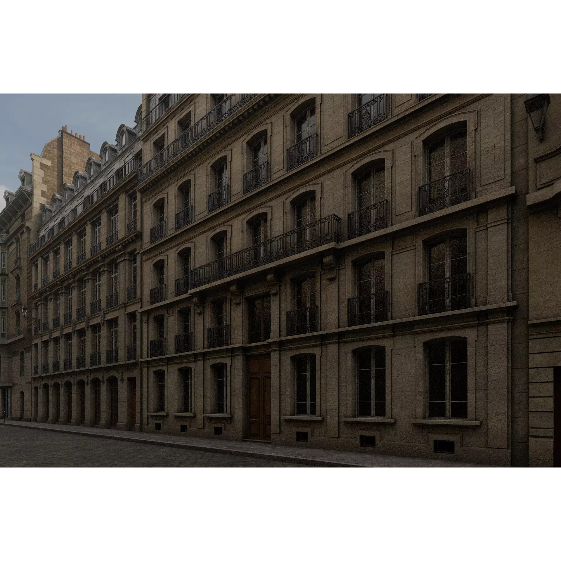 Paris Boulevard - Detailed Architectural 3D Model - View 41