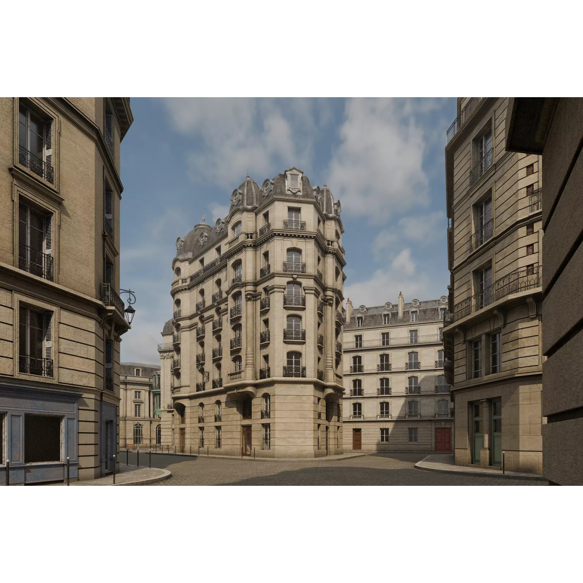 Paris Boulevard - Detailed Architectural 3D Model - View 44