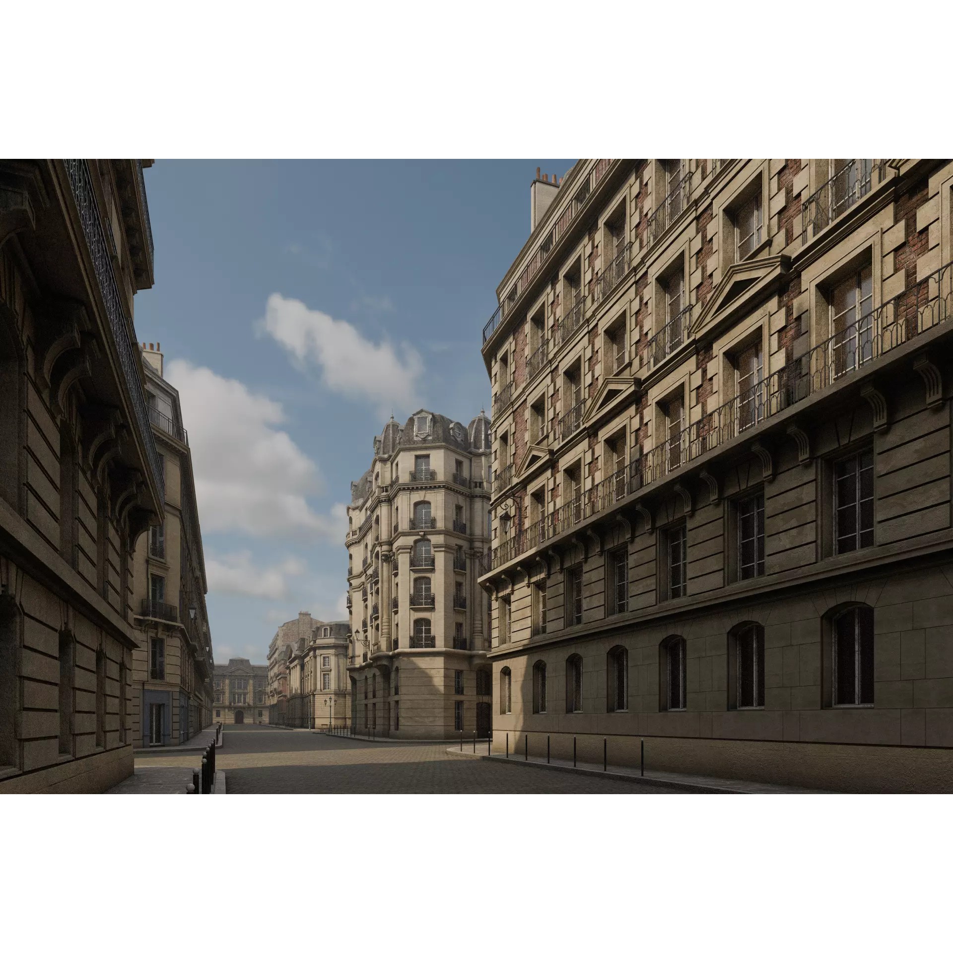 Paris Boulevard - Detailed Architectural 3D Model - View 45
