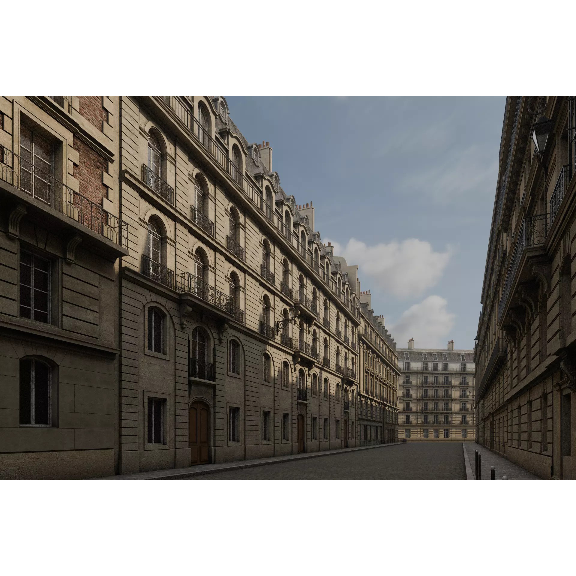 Paris Boulevard - Detailed Architectural 3D Model - View 46