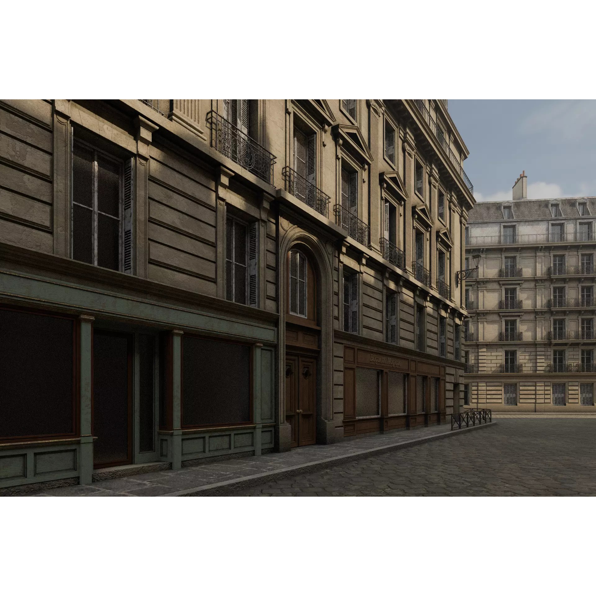 Paris Boulevard - Detailed Architectural 3D Model - View 48