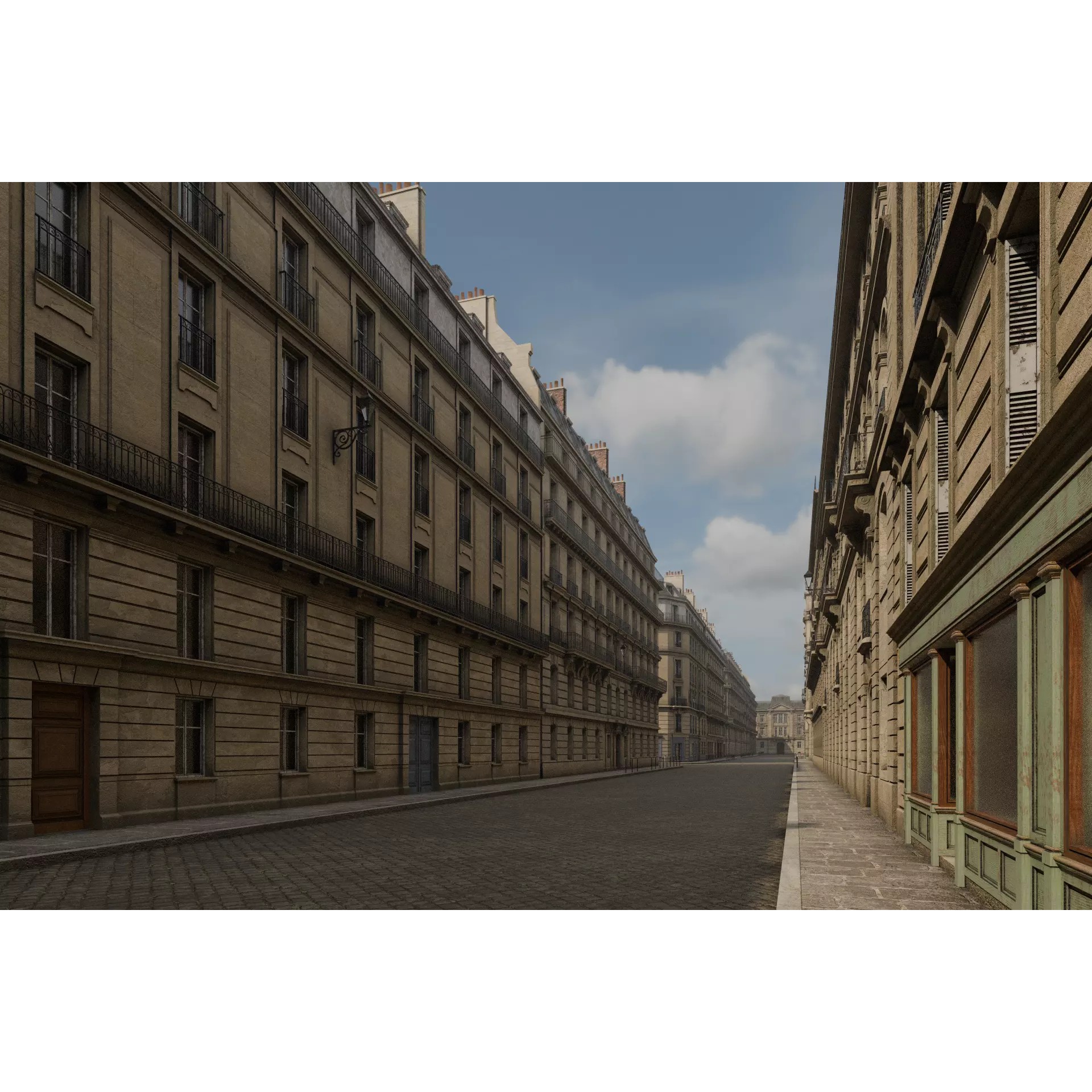 Paris Boulevard - Detailed Architectural 3D Model - View 49