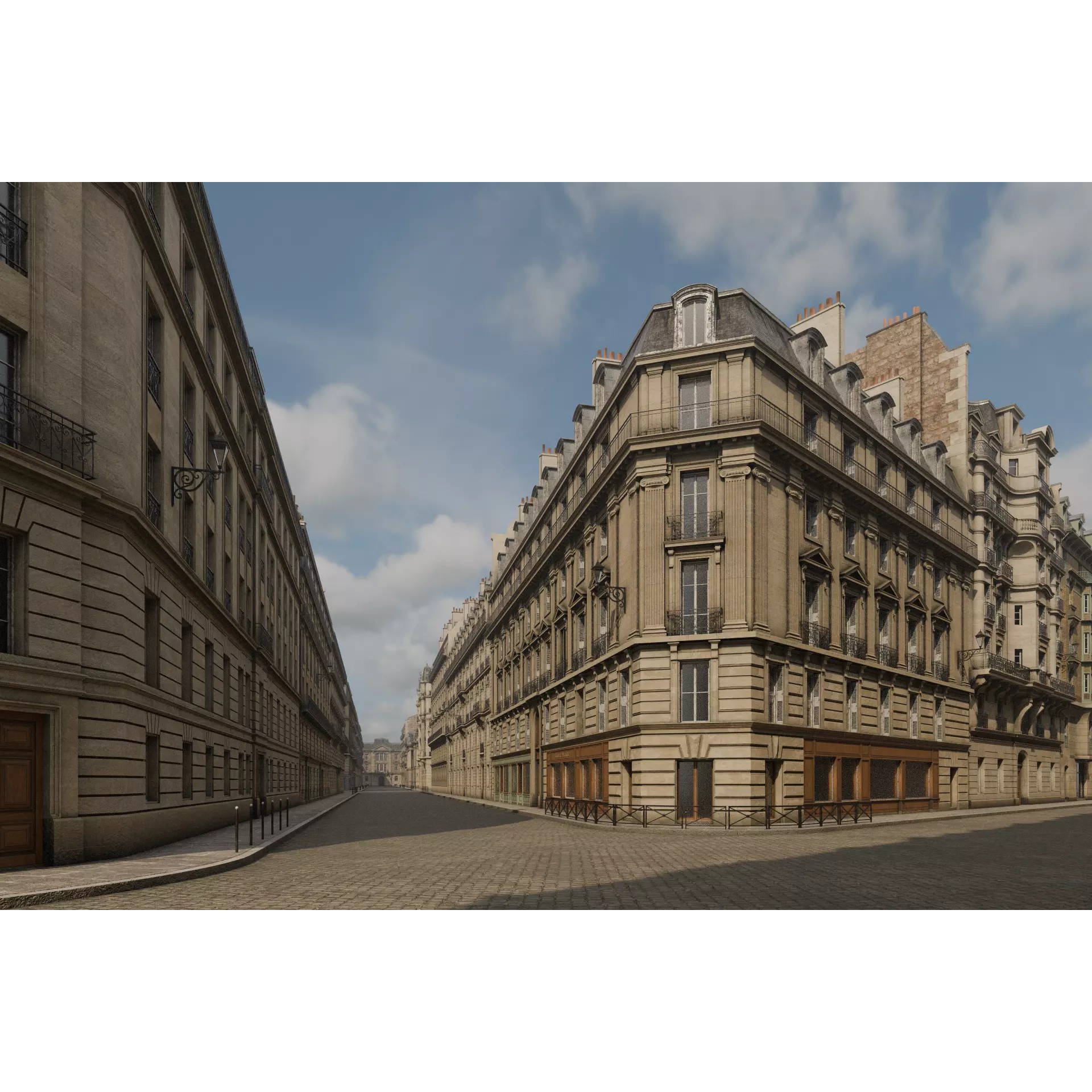 Paris Boulevard - Detailed Architectural 3D Model - View 50