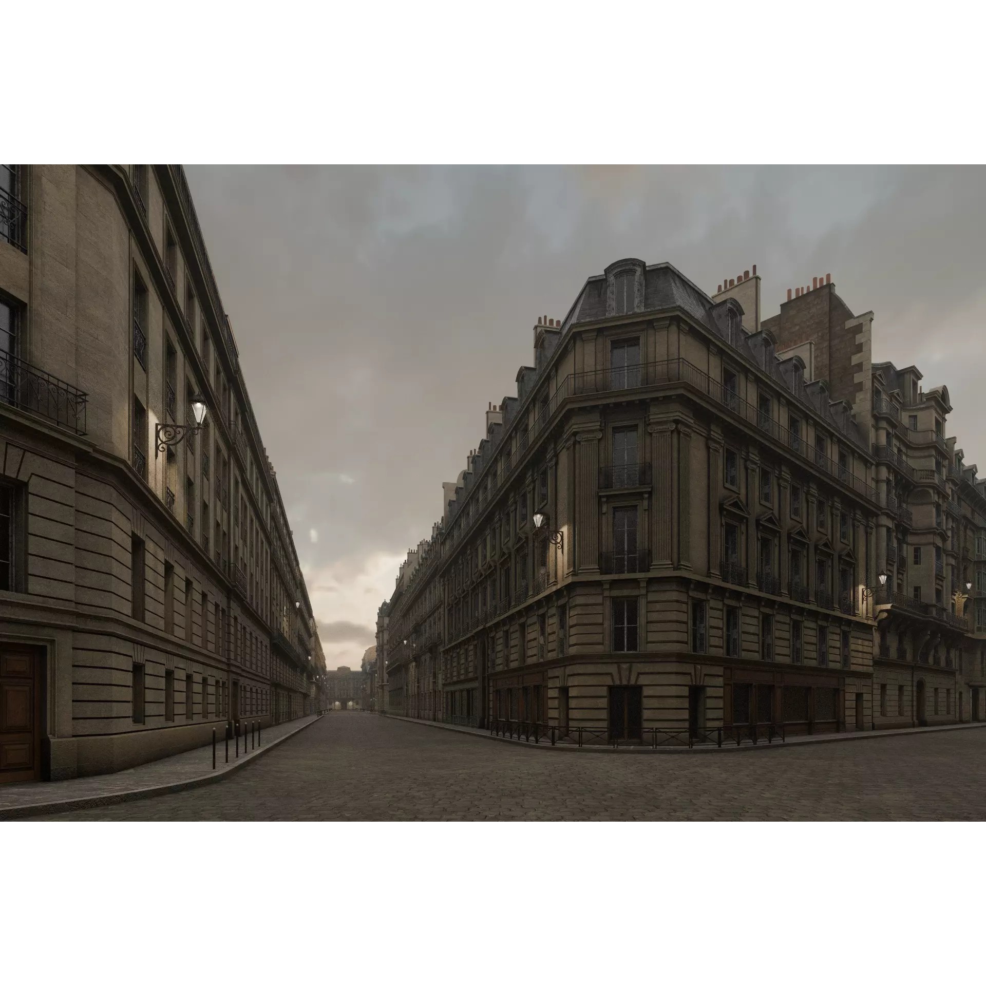 Paris Boulevard - Detailed Architectural 3D Model - View 51
