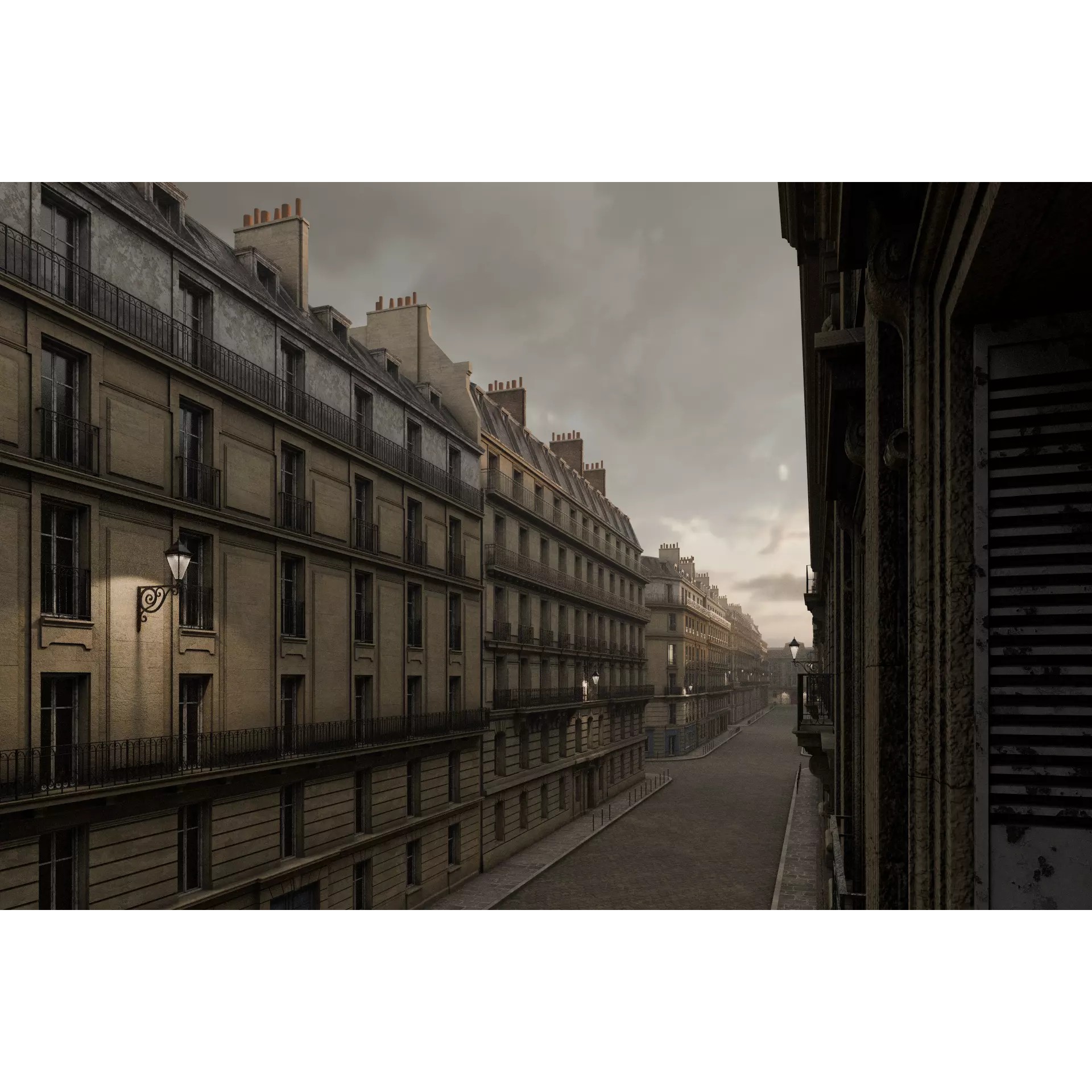 Paris Boulevard - Detailed Architectural 3D Model - View 52
