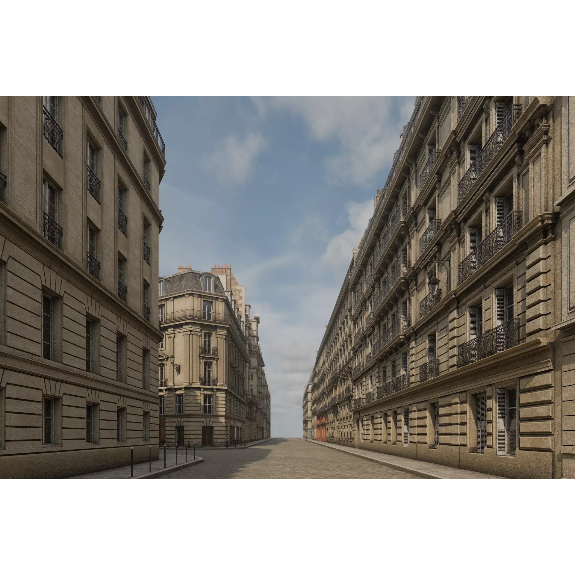 Paris Boulevard - Detailed Architectural 3D Model - View 53