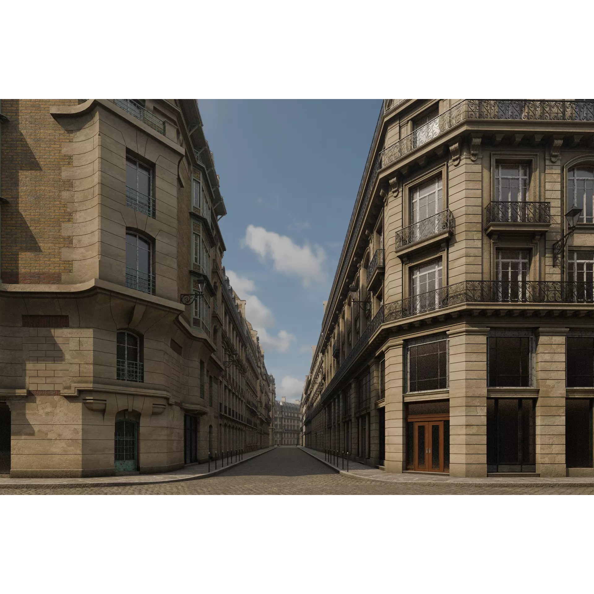 Paris Boulevard - Detailed Architectural 3D Model - View 54