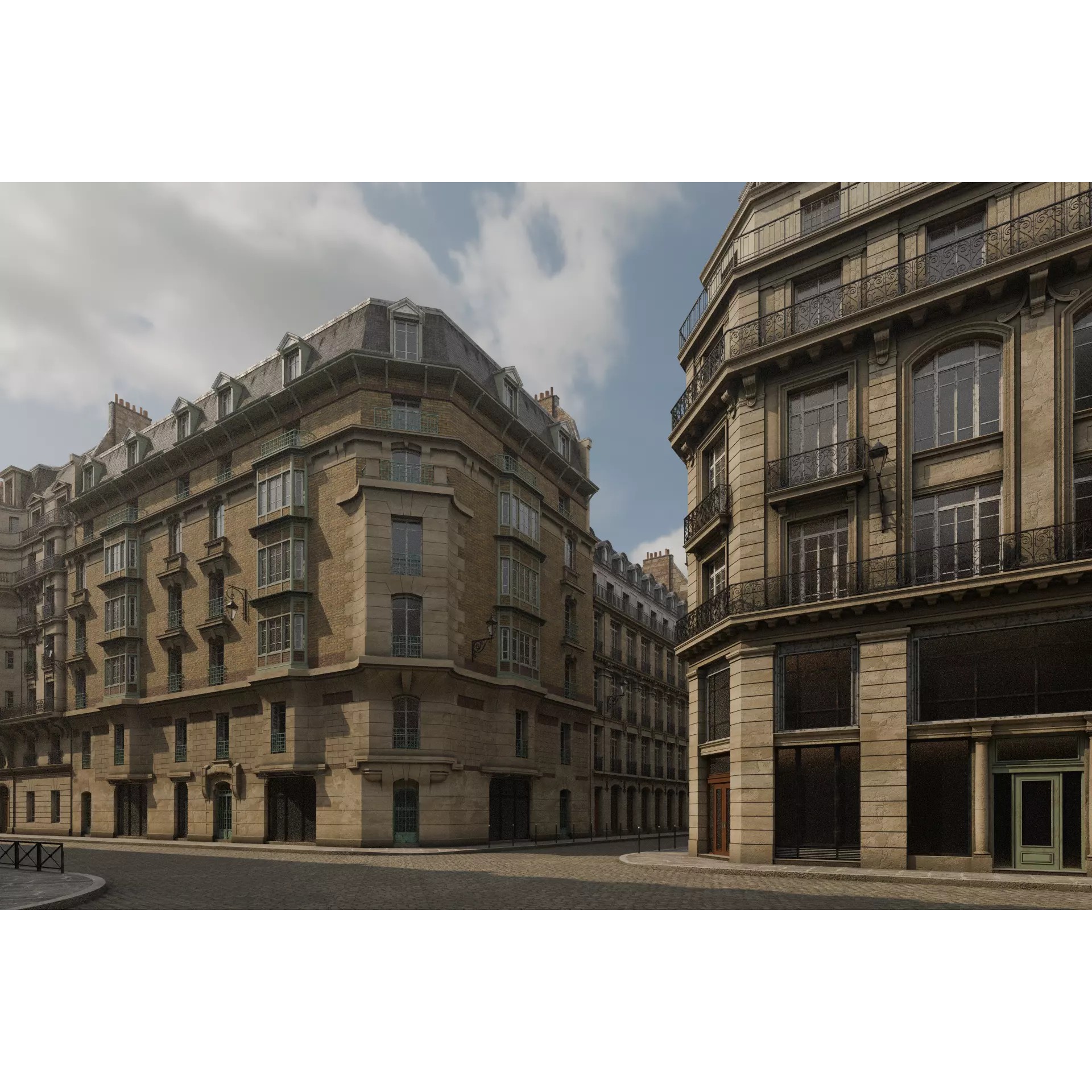 Paris Boulevard - Detailed Architectural 3D Model - View 55