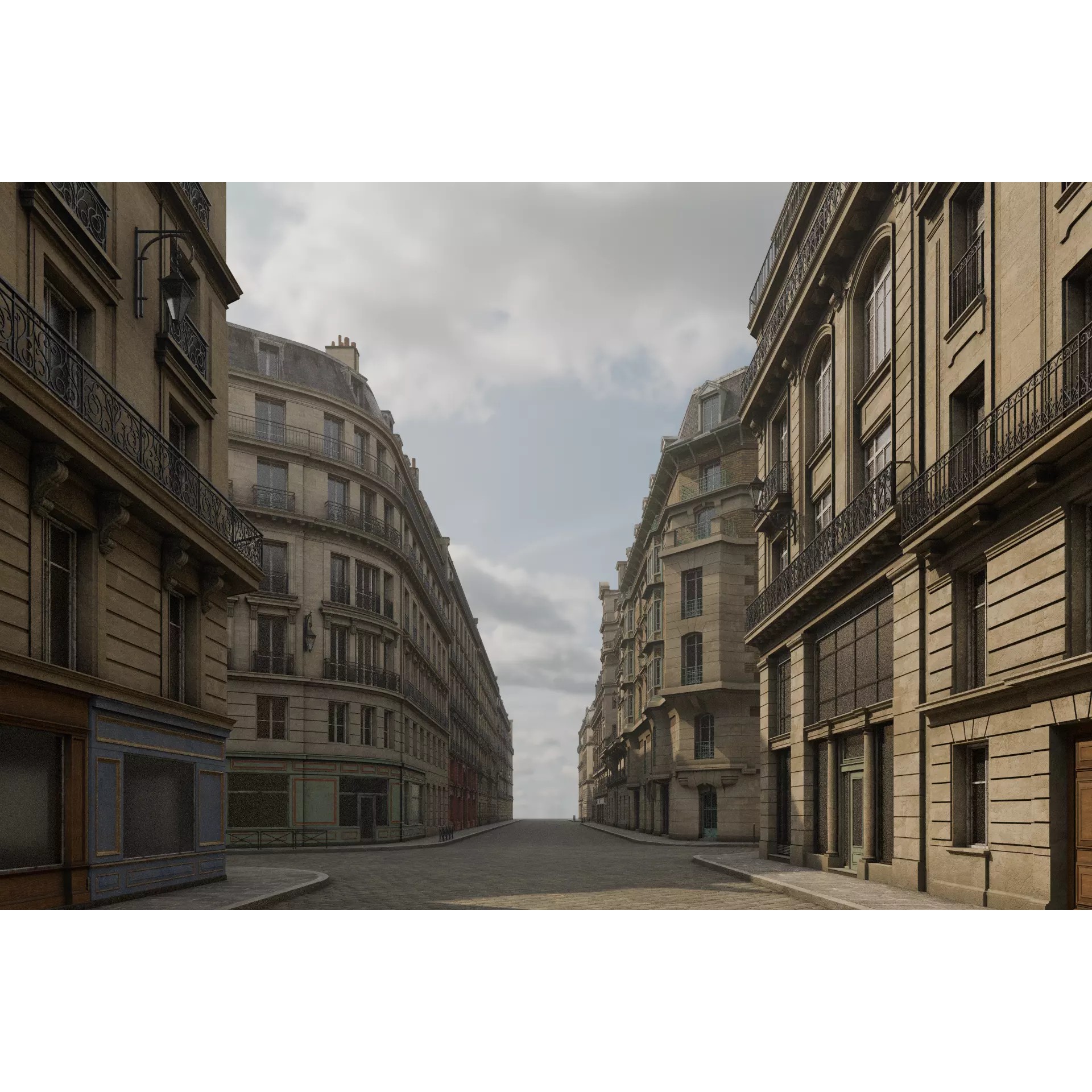 Paris Boulevard - Detailed Architectural 3D Model - View 58