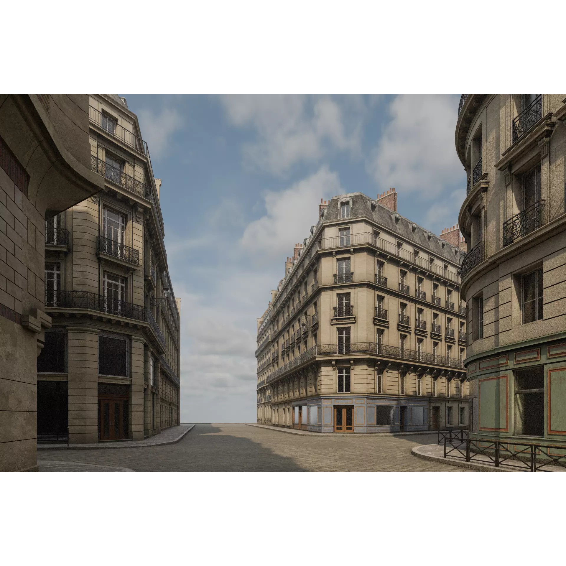 Paris Boulevard - Detailed Architectural 3D Model - View 62