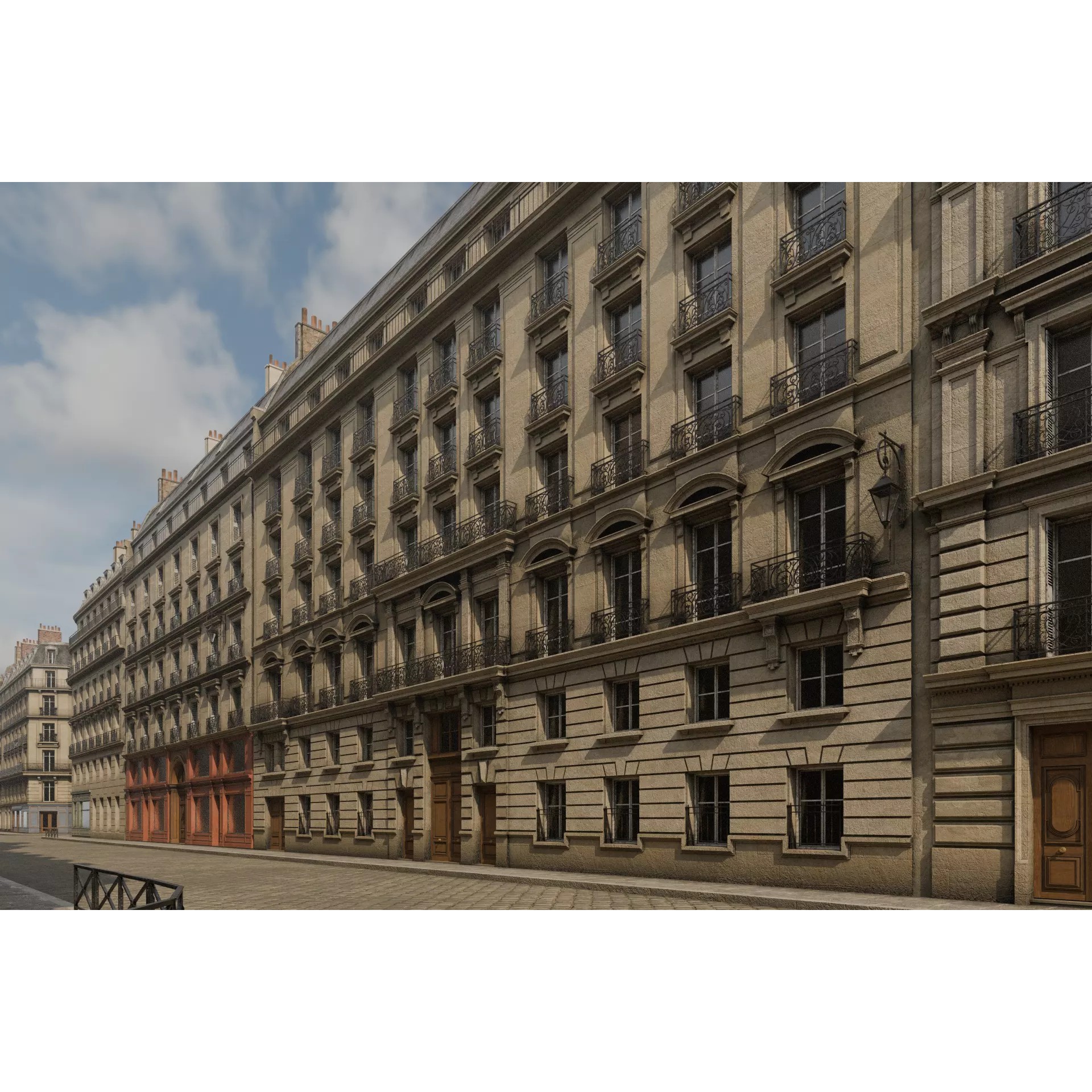 Paris Boulevard - Detailed Architectural 3D Model - View 65