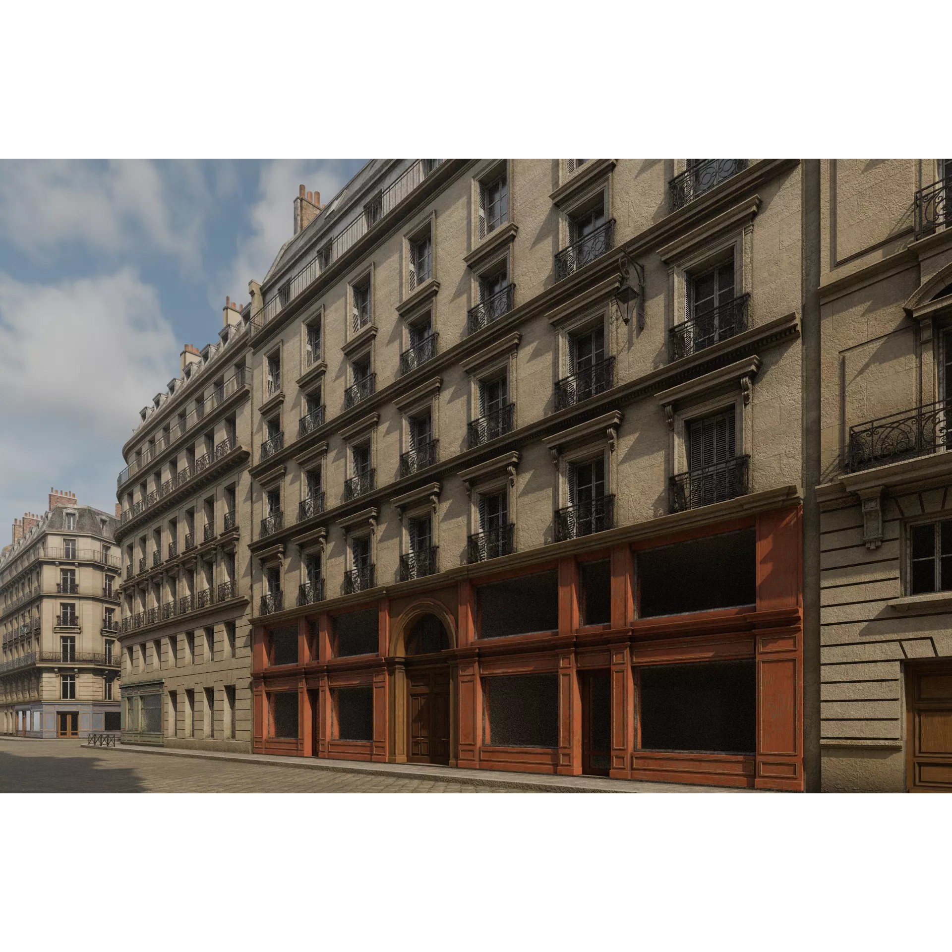 Paris Boulevard - Detailed Architectural 3D Model - View 66