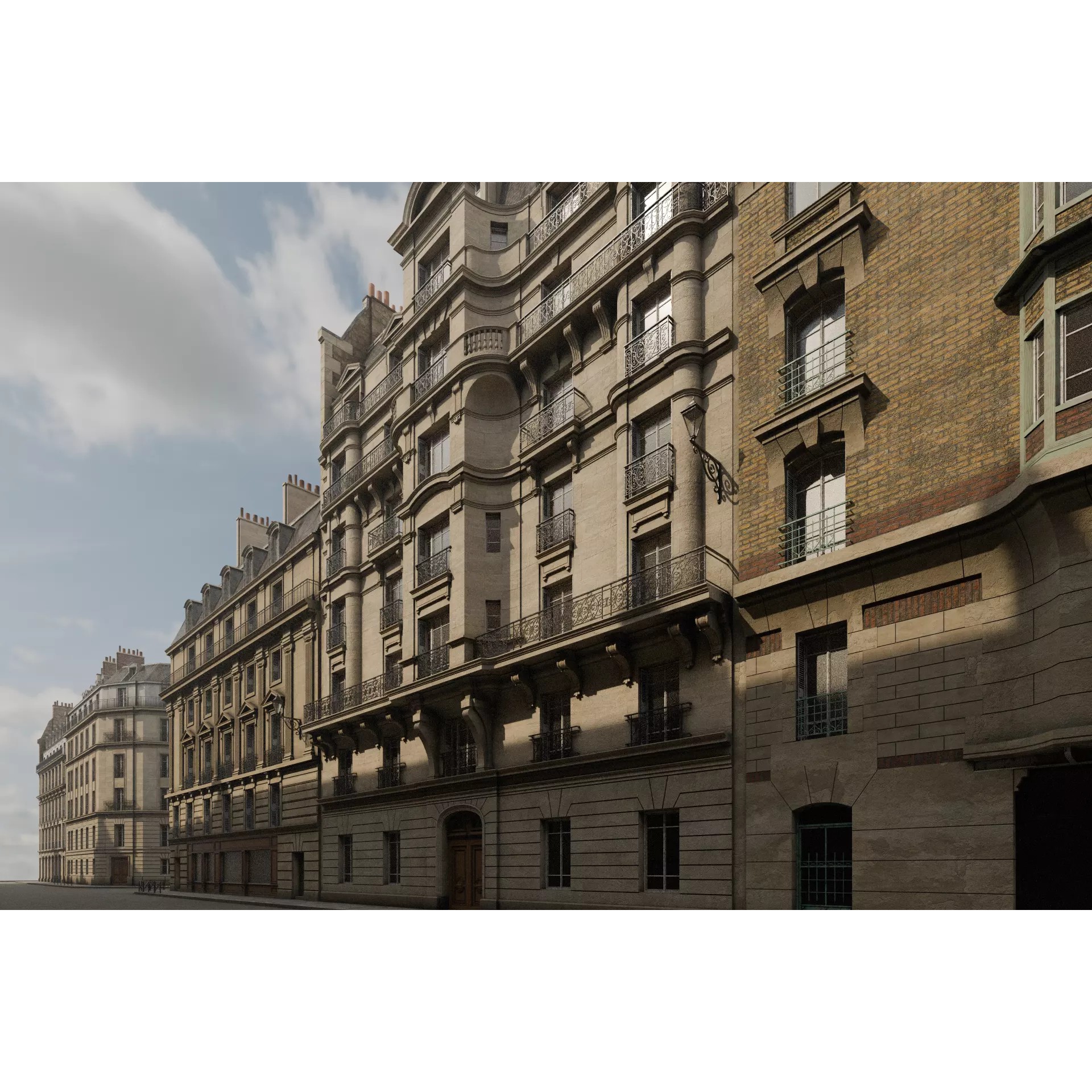 Paris Boulevard - Detailed Architectural 3D Model - View 67
