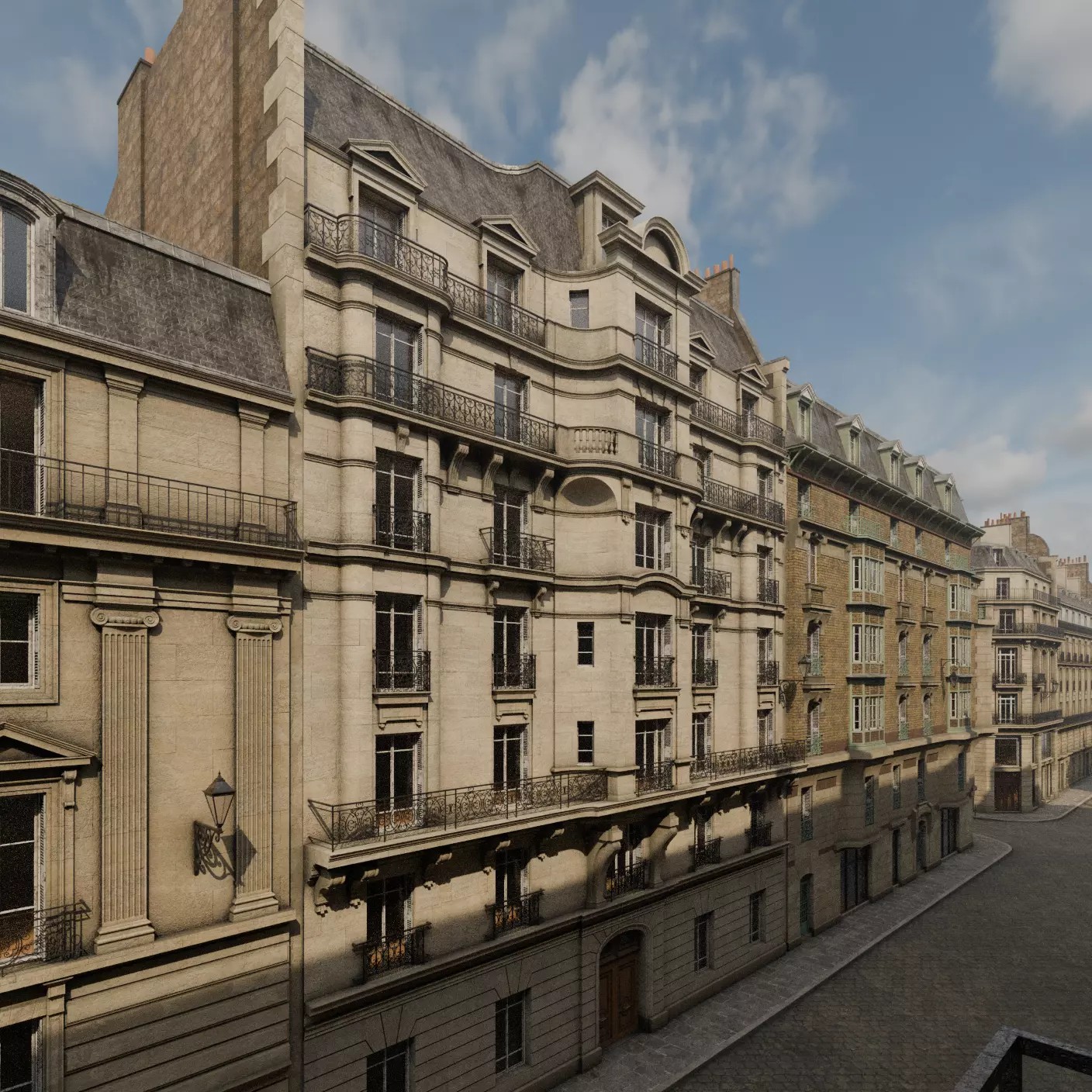Paris Boulevard - Detailed Architectural 3D Model - View 69