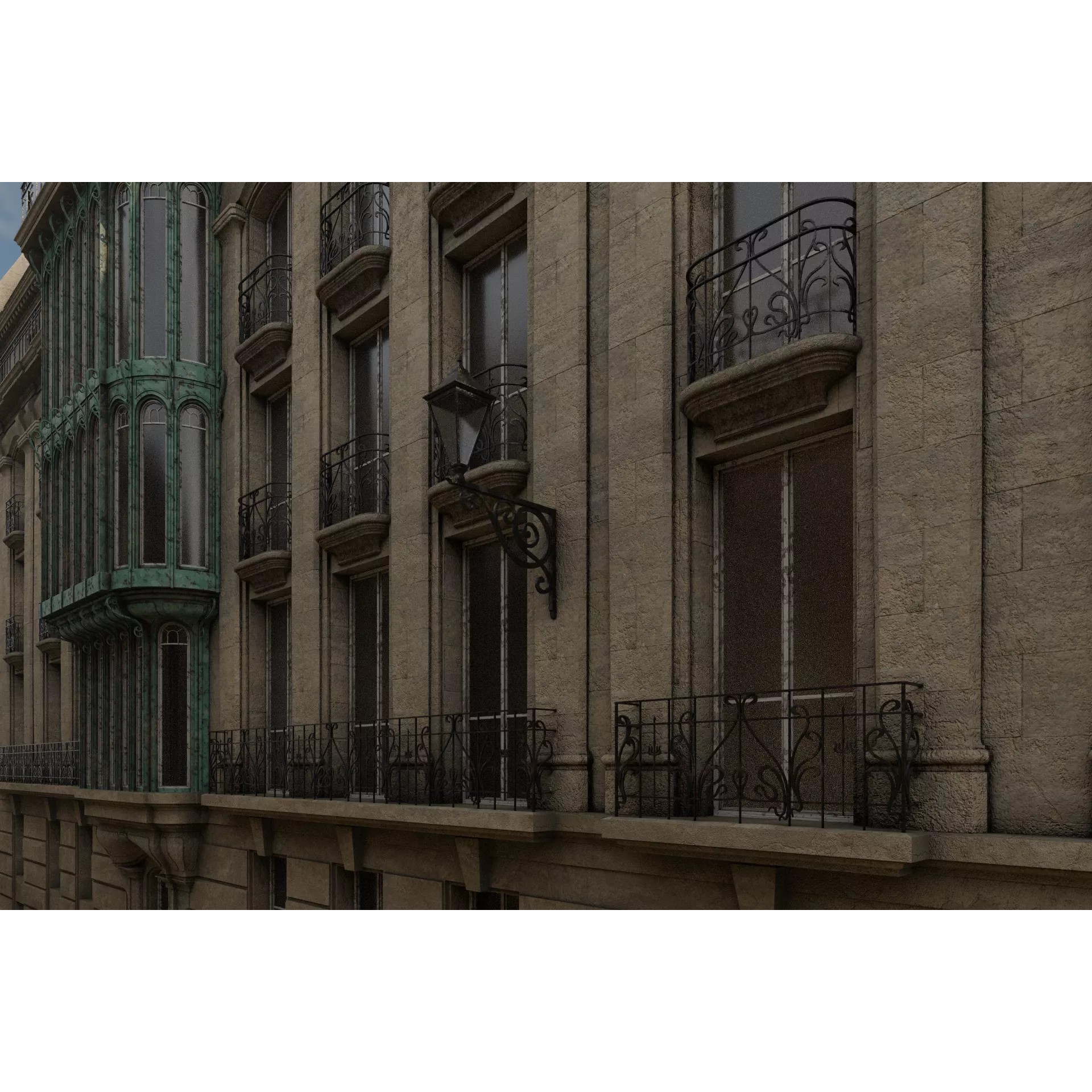 Paris Boulevard - Detailed Architectural 3D Model - View 71