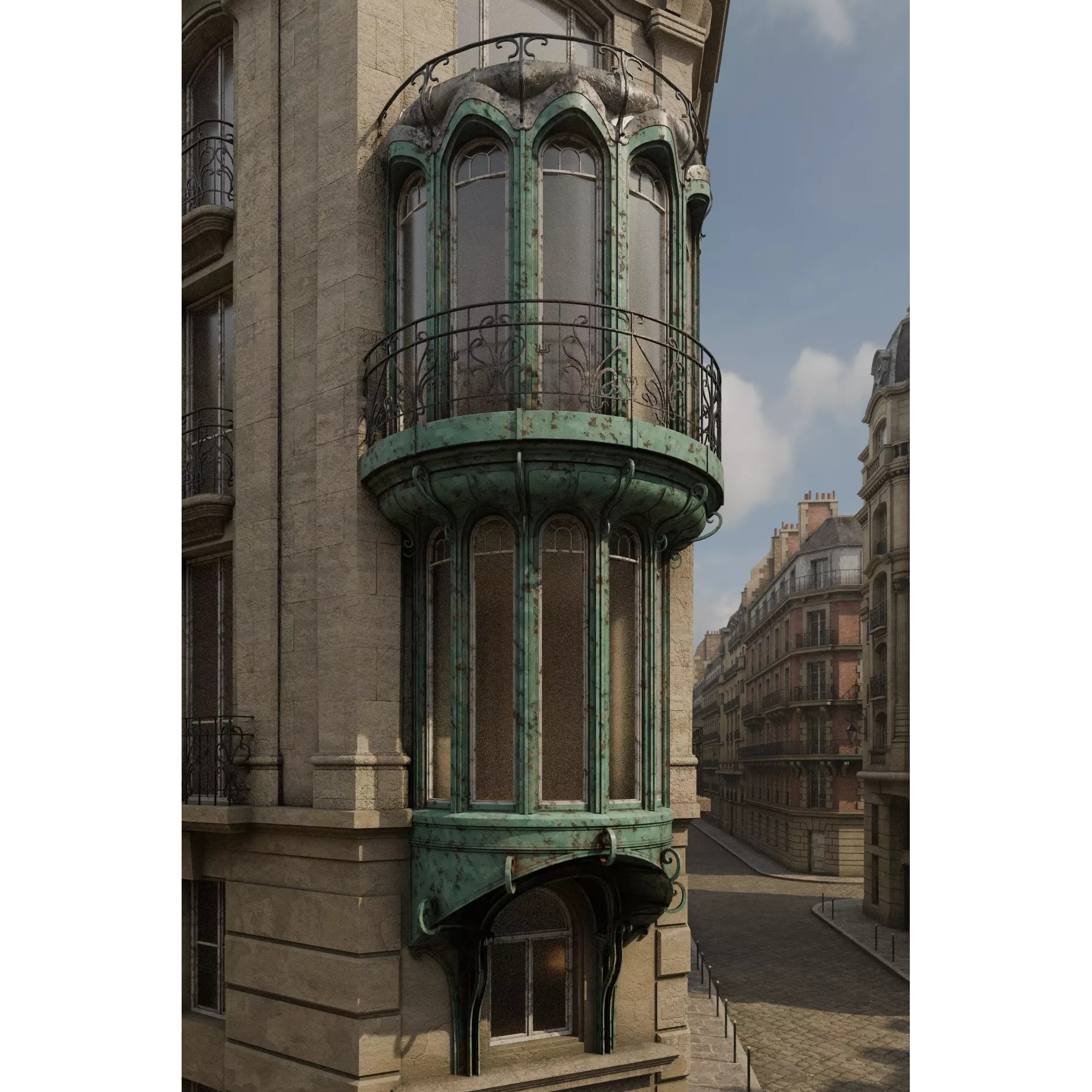 Paris Boulevard - Detailed Architectural 3D Model - View 72
