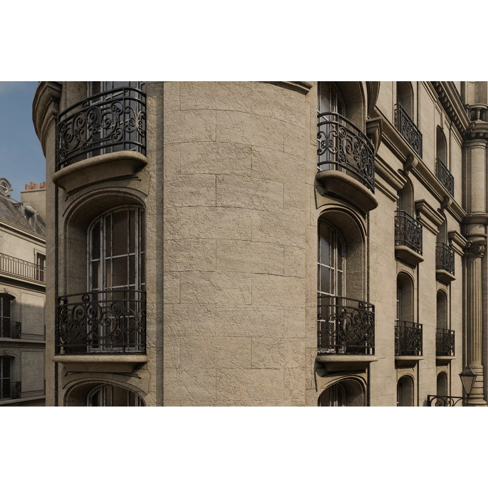 Paris Boulevard - Detailed Architectural 3D Model - View 73