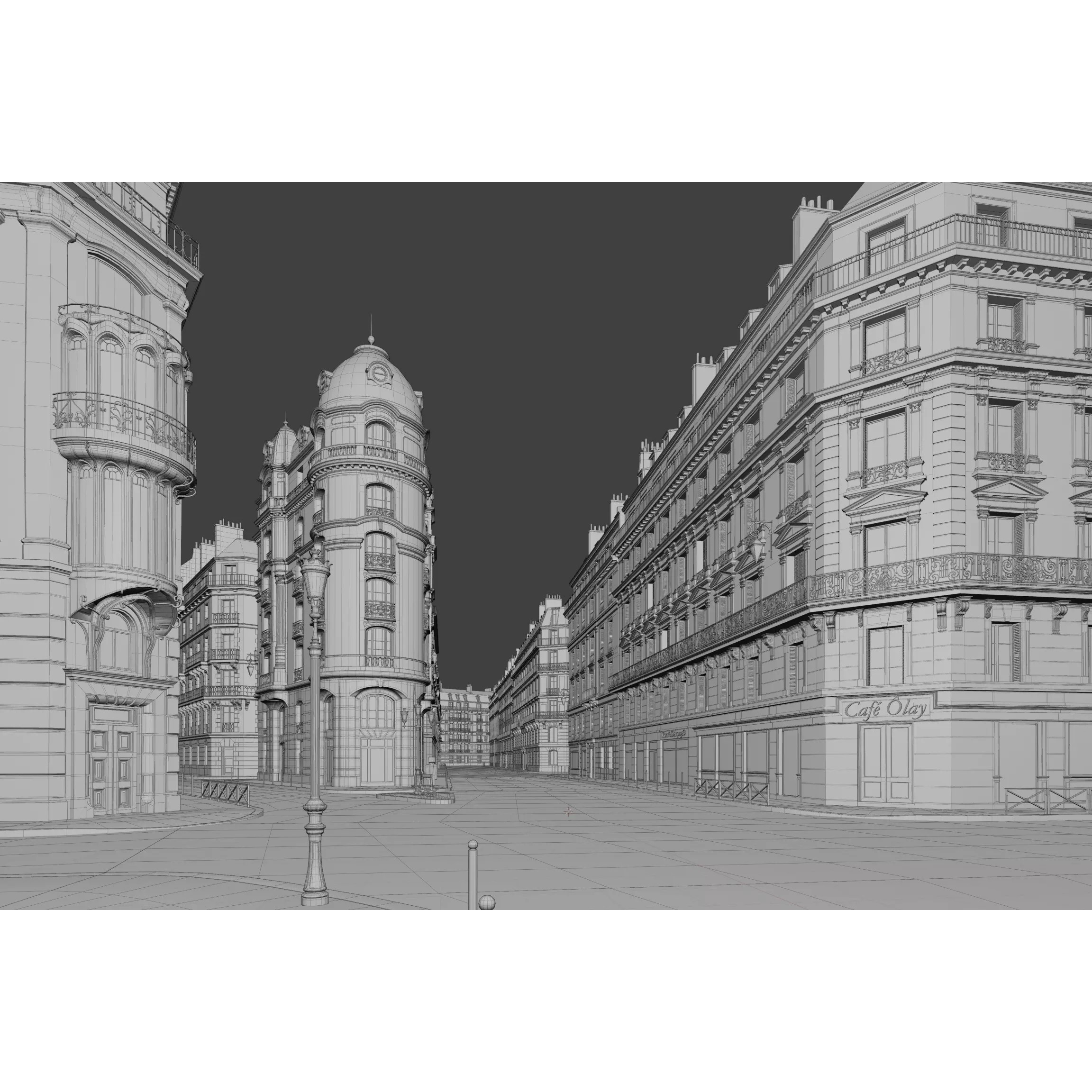 Paris Boulevard - Detailed Architectural 3D Model - View 79