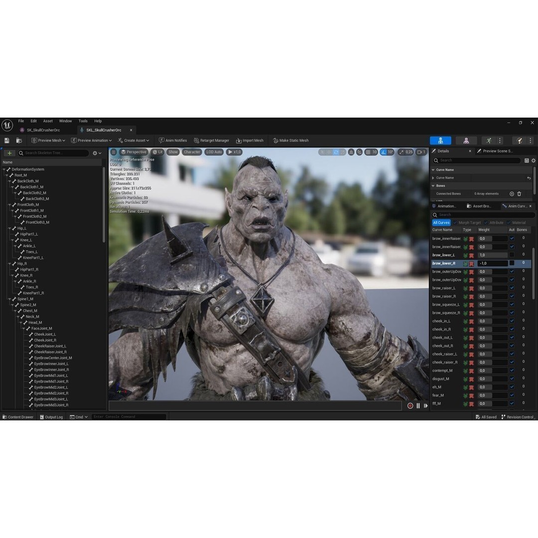 Skull Crusher Orc 3D Model – Rigged Low-Poly Character, FBX - View 18