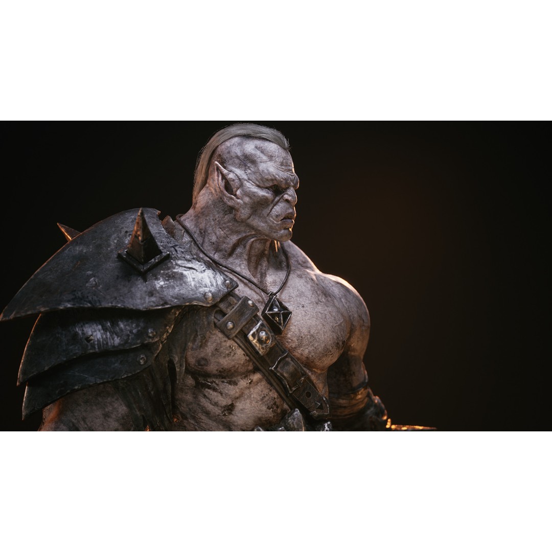 Skull Crusher Orc 3D Model – Rigged Low-Poly Character, FBX - View 8