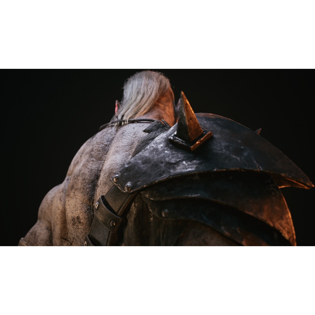 Skull Crusher Orc 3D Model – Rigged Low-Poly Character, FBX - View 9