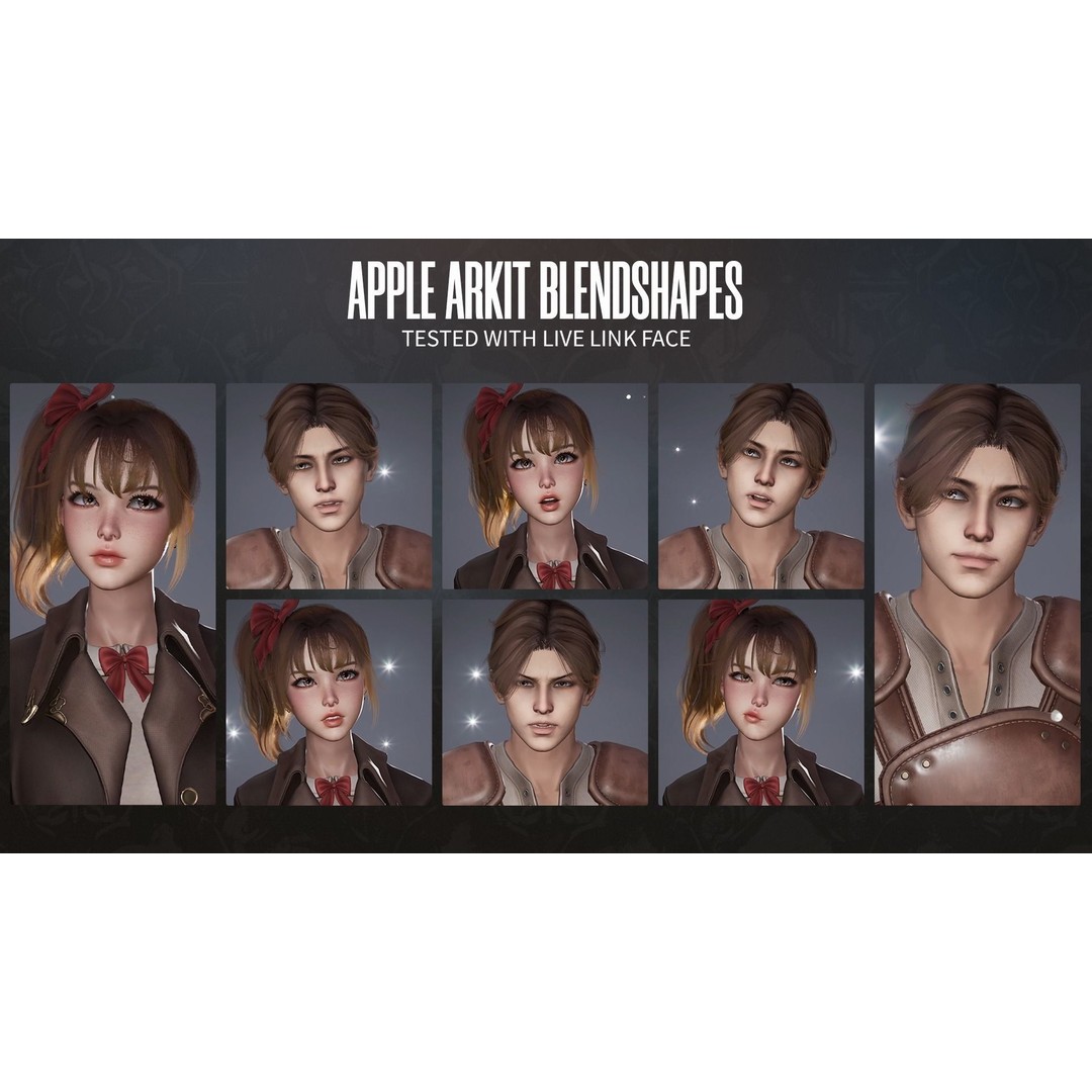 MMORPG Newbie Warrior 3D Model – Low Poly Modular Character, FBX - View 12