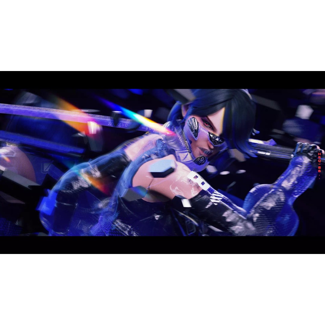 Andromeda 3D Model – Low Poly Cybernetic Princess, Rigged FBX - View 2