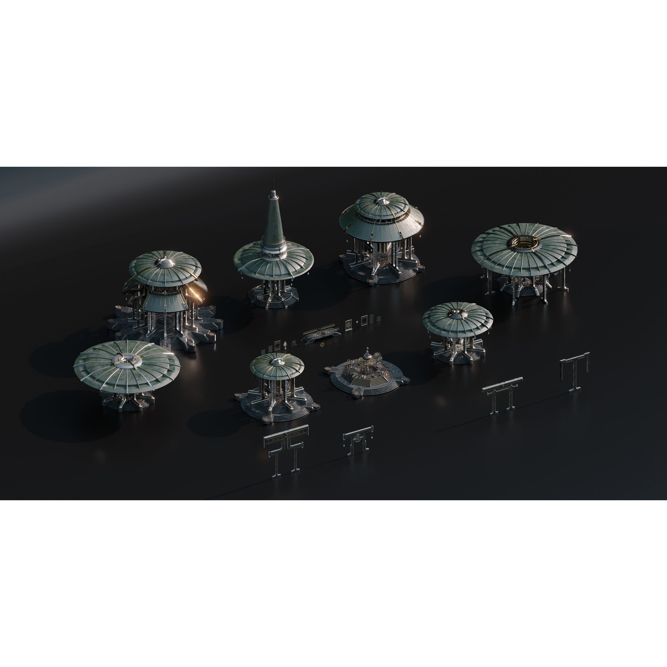 Sacred Temples - Asian Building Assets 3D Model - View 11