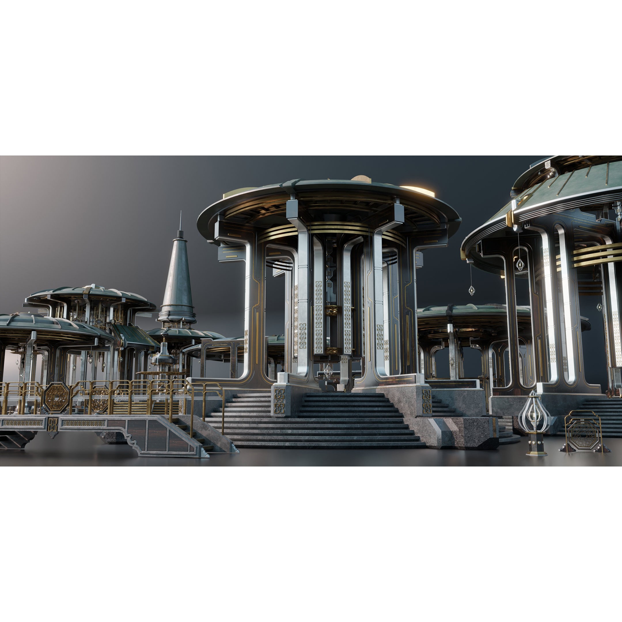 Sacred Temples - Asian Building Assets 3D Model - View 15