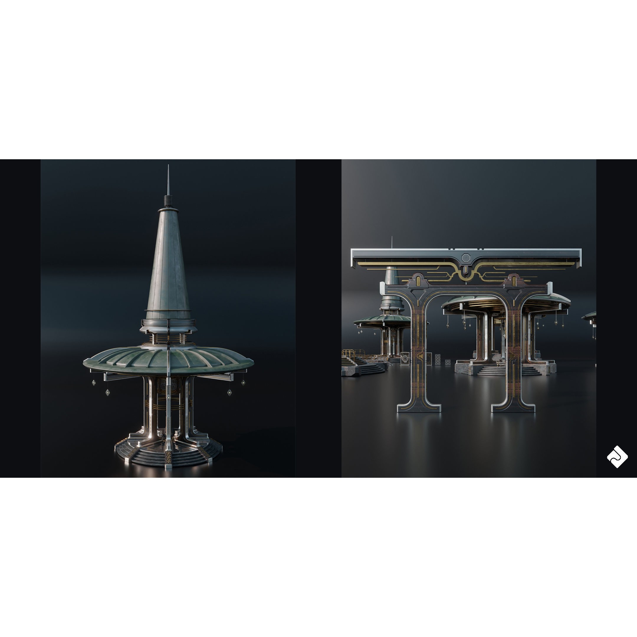 Sacred Temples - Asian Building Assets 3D Model - View 18