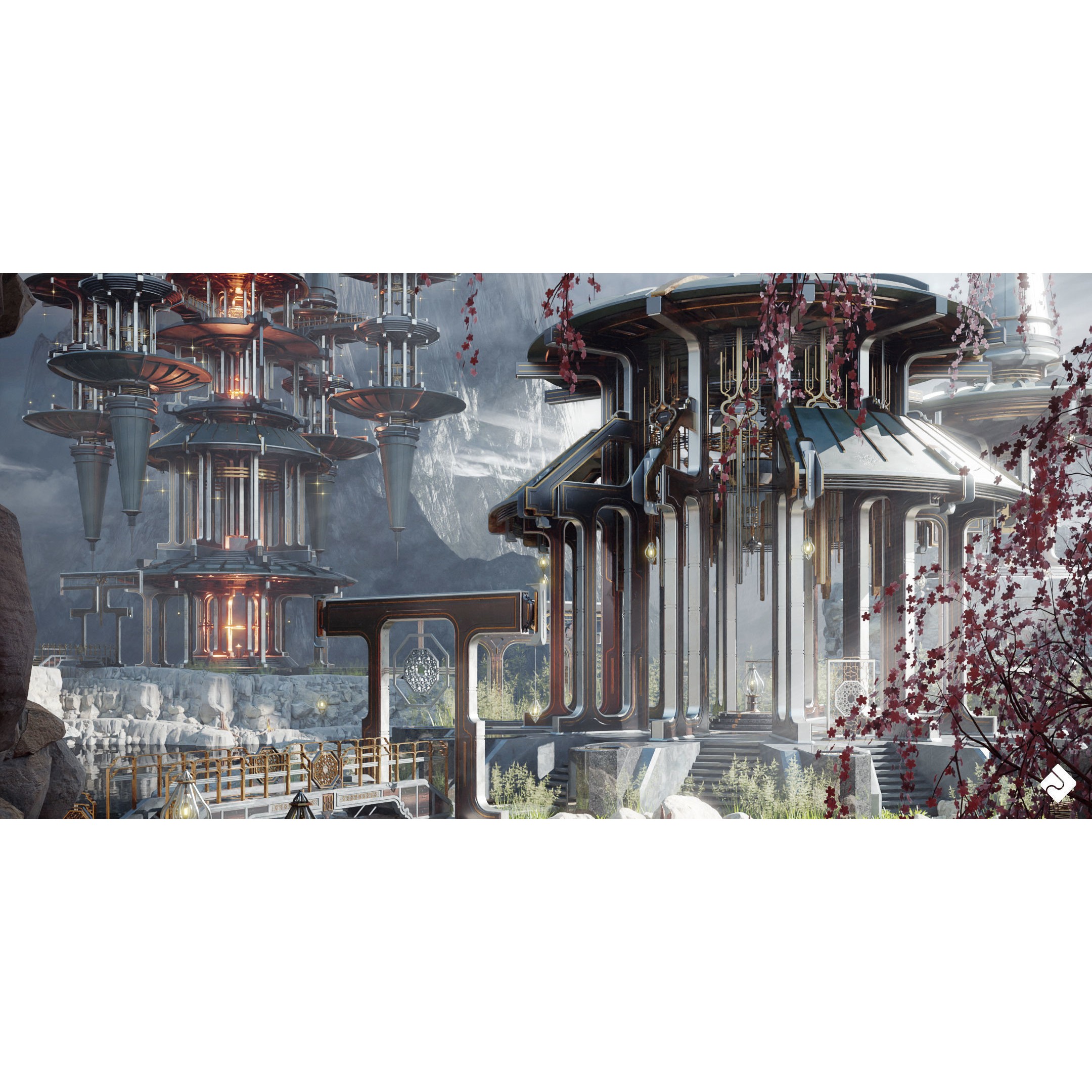 Sacred Temples - Asian Building Assets 3D Model - View 3