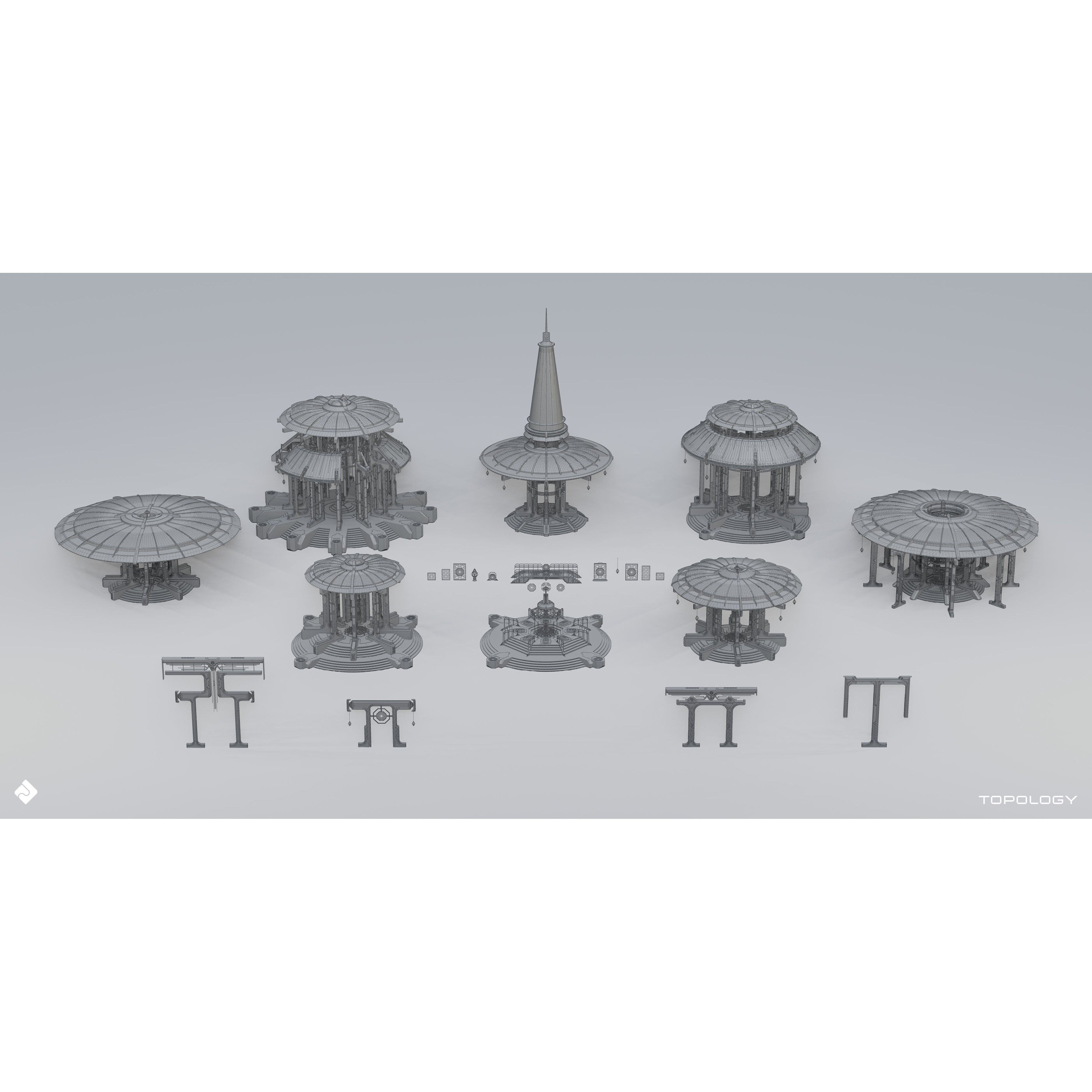 Sacred Temples - Asian Building Assets 3D Model - View 8