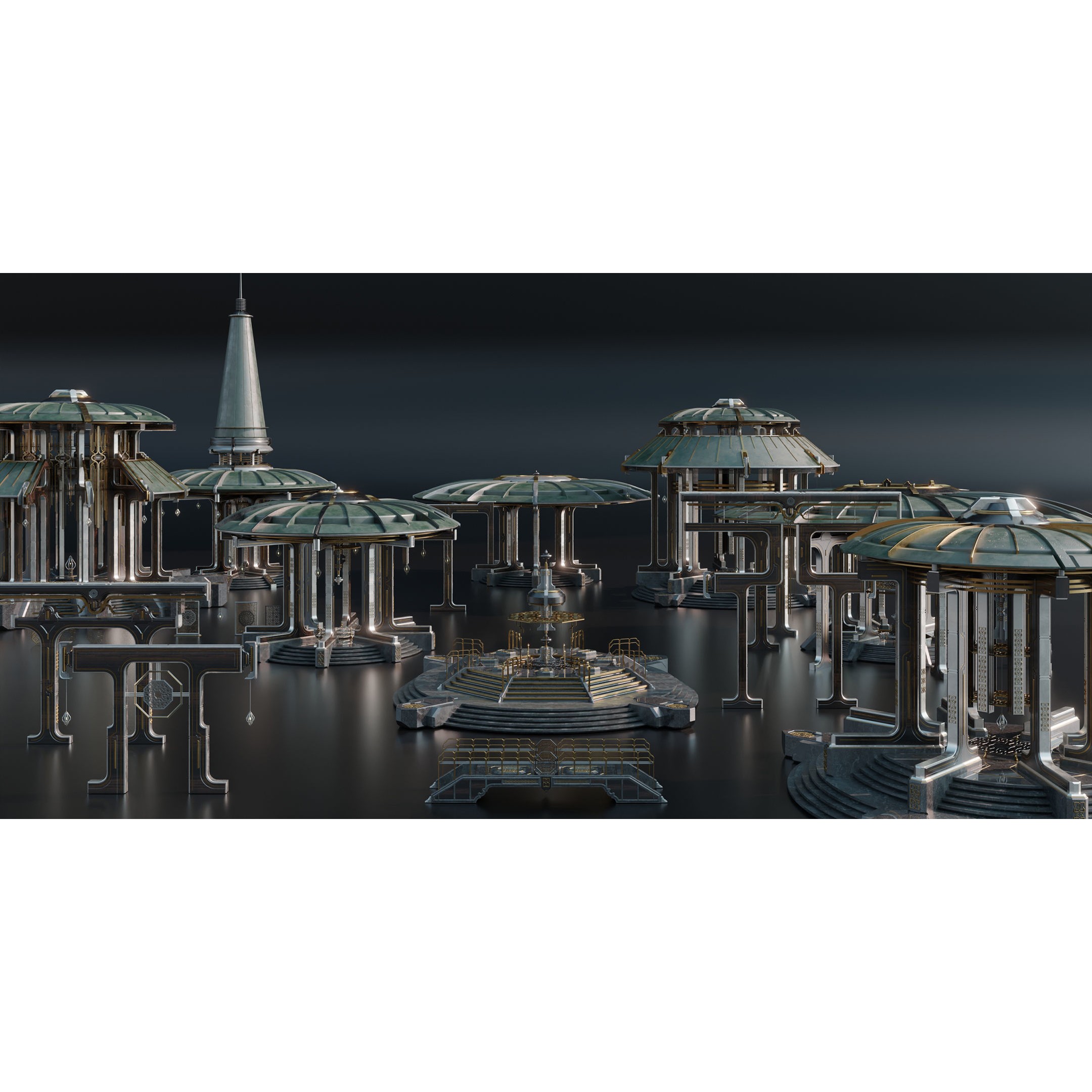 Sacred Temples - Asian Building Assets 3D Model - View 9