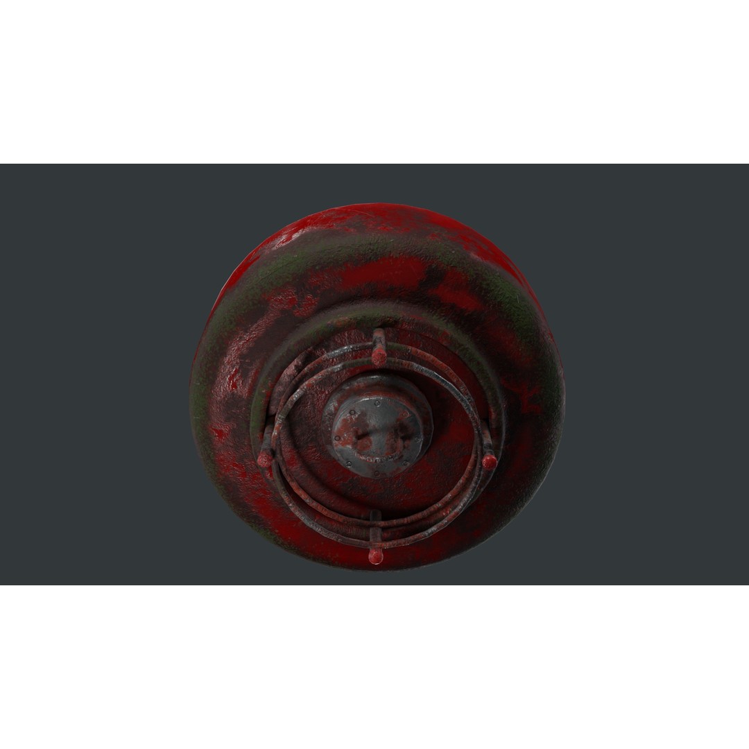 Bell Buoy 3D Model – Low Poly Game Asset, PBR Textures, FBX - View 16