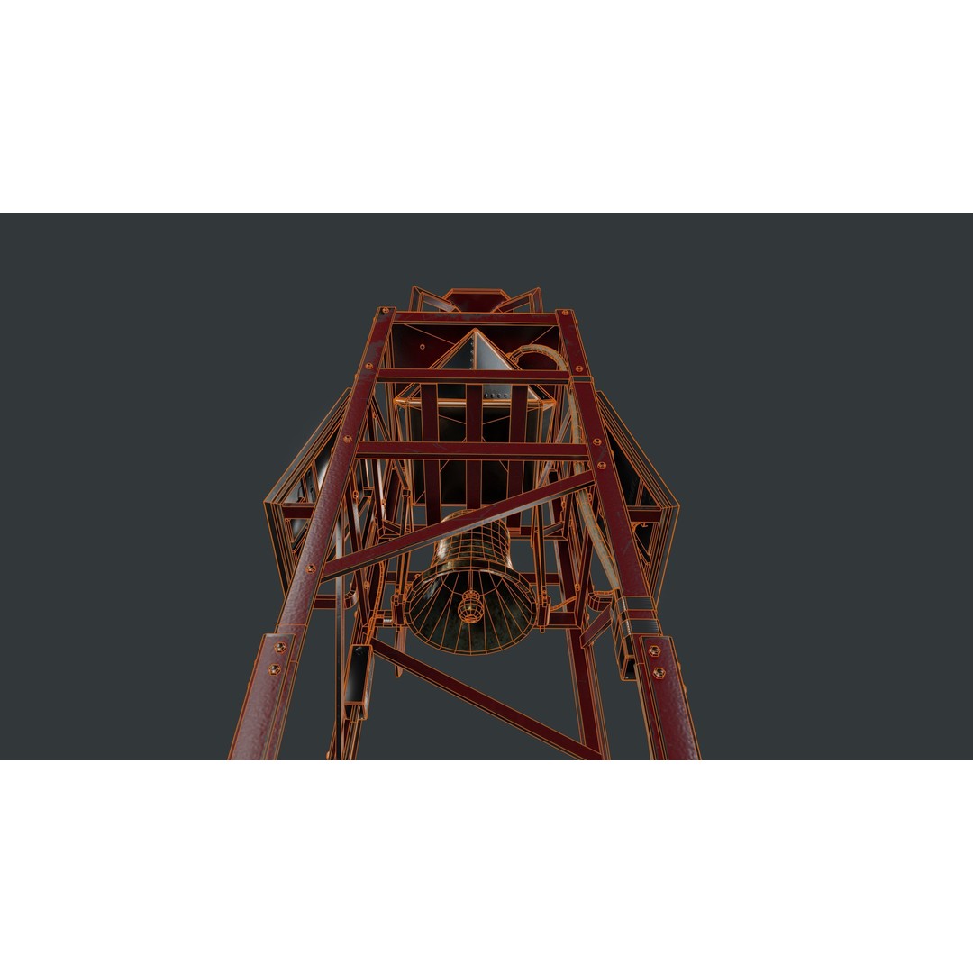 Bell Buoy 3D Model – Low Poly Game Asset, PBR Textures, FBX - View 24