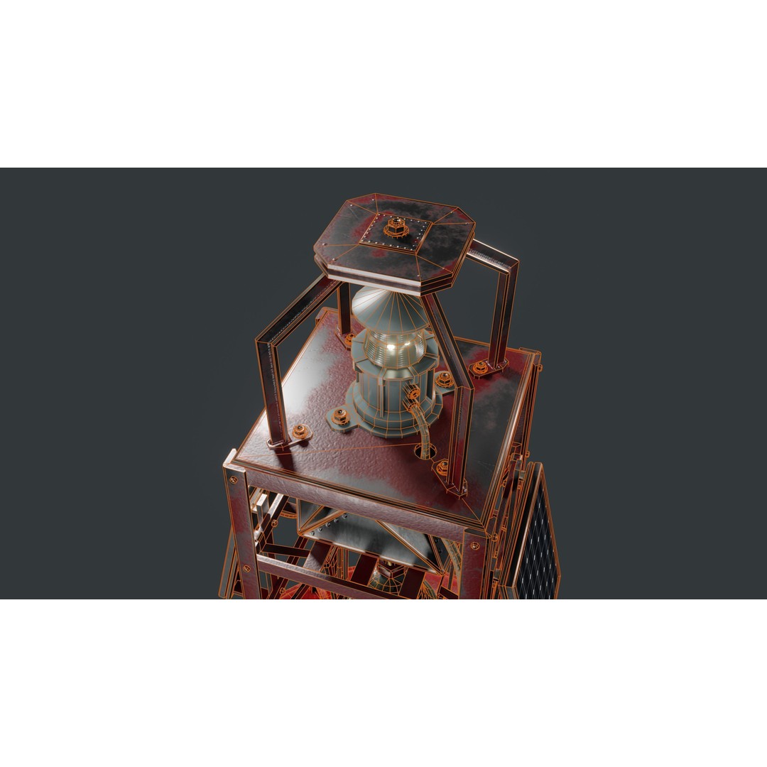 Bell Buoy 3D Model – Low Poly Game Asset, PBR Textures, FBX - View 25