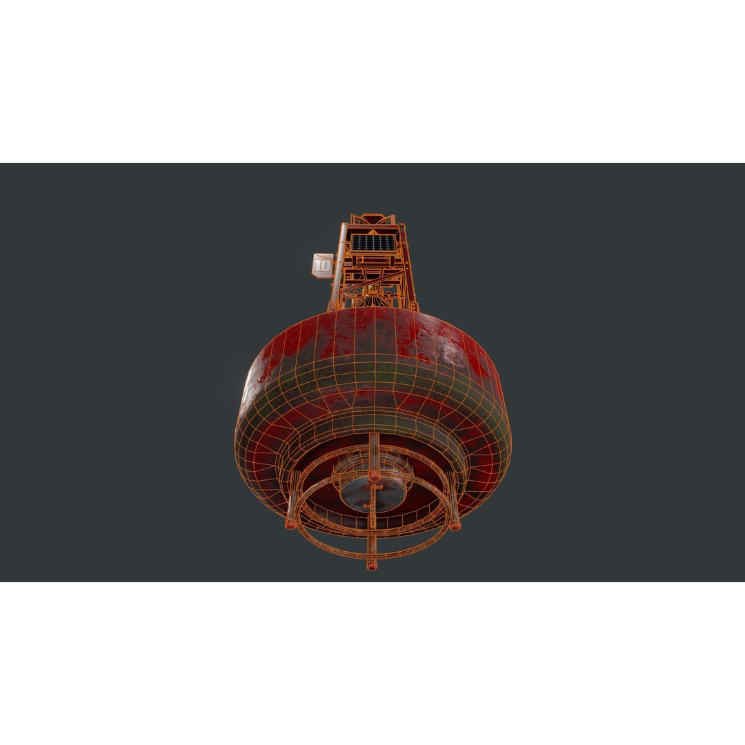 Bell Buoy 3D Model – Low Poly Game Asset, PBR Textures, FBX - View 27