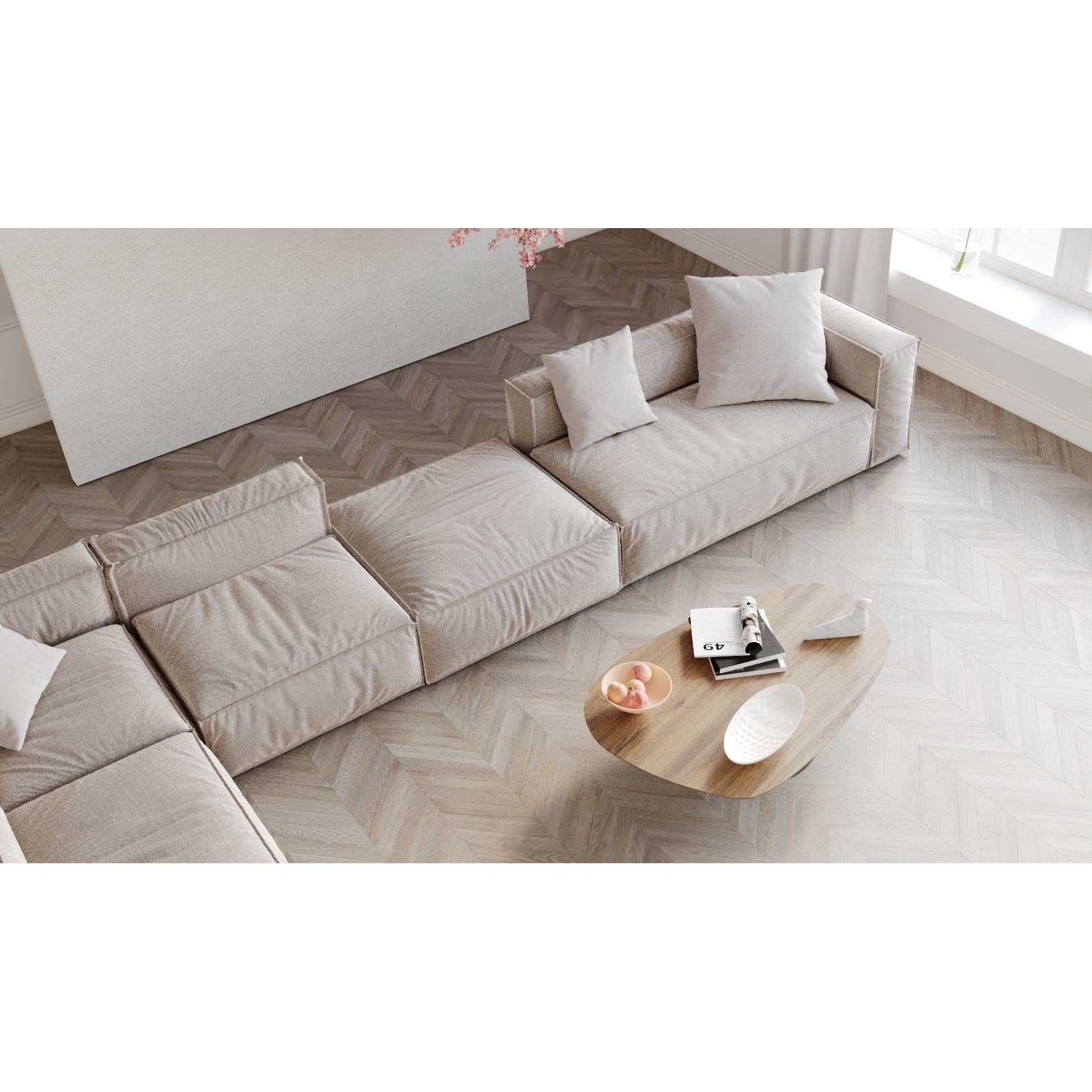 Contemporary Living Room 03 - Game-Ready 3D Model - View 5