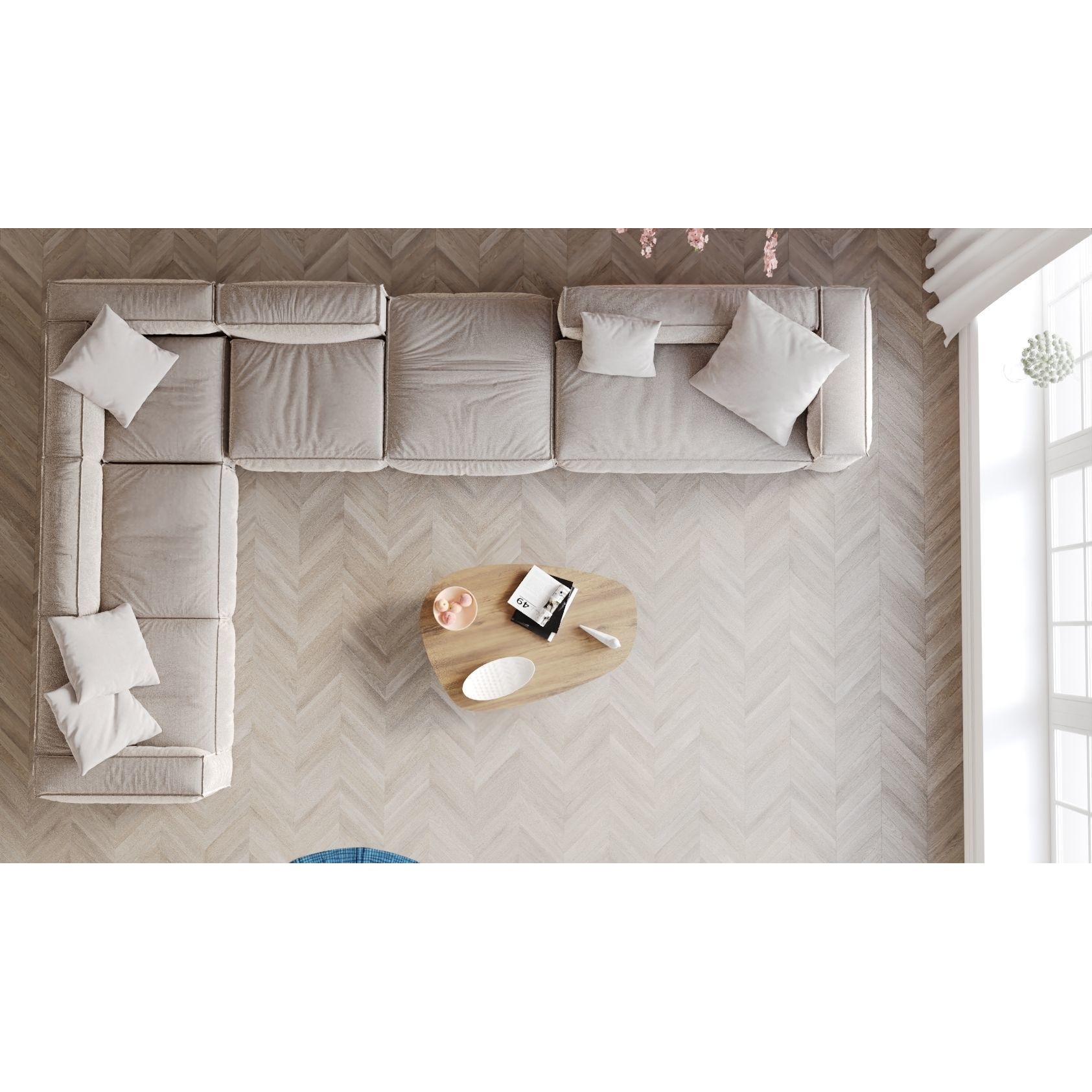 Contemporary Living Room 03 - Game-Ready 3D Model - View 7